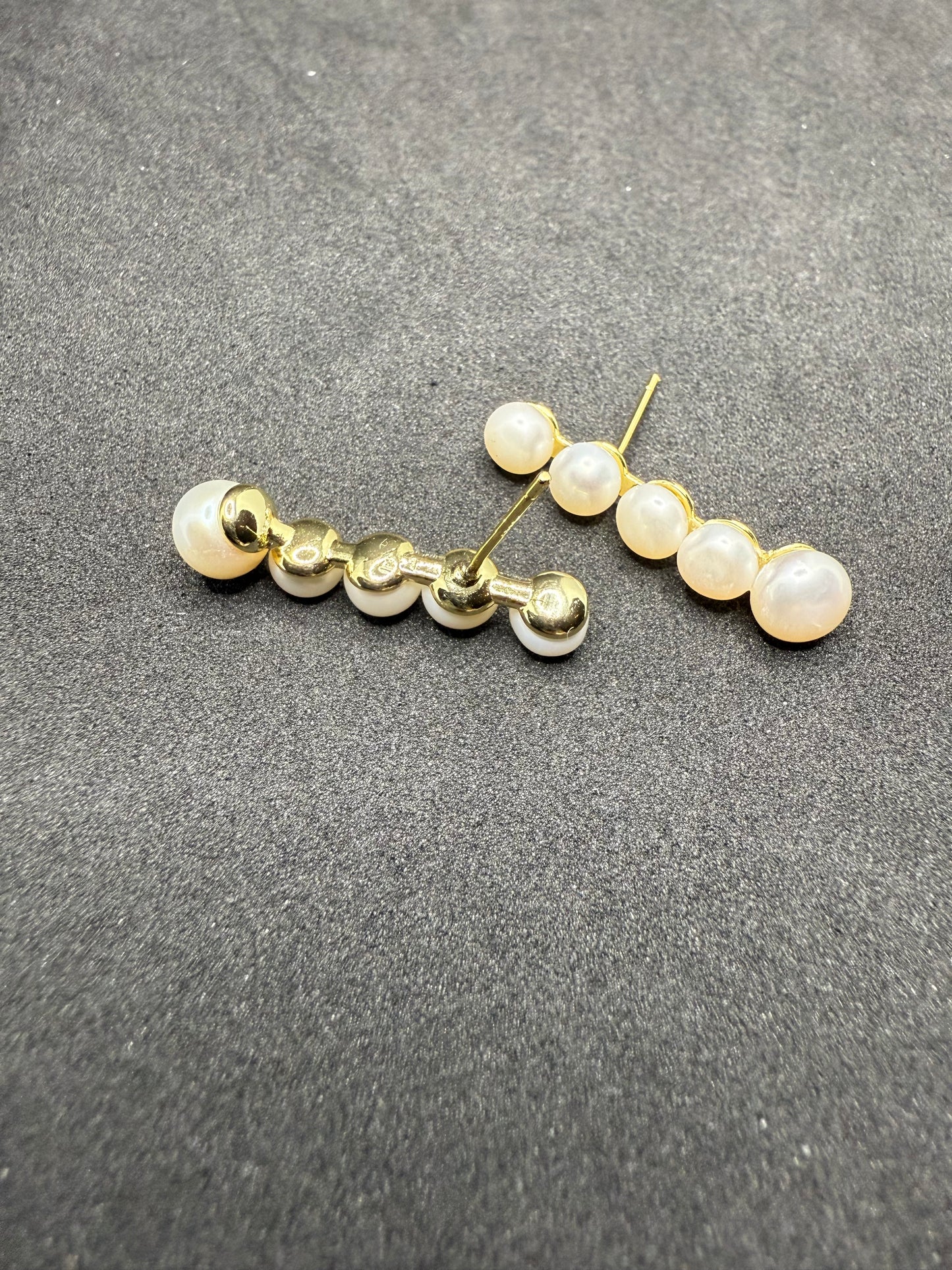 Cascading Pearl Elegance Earrings
