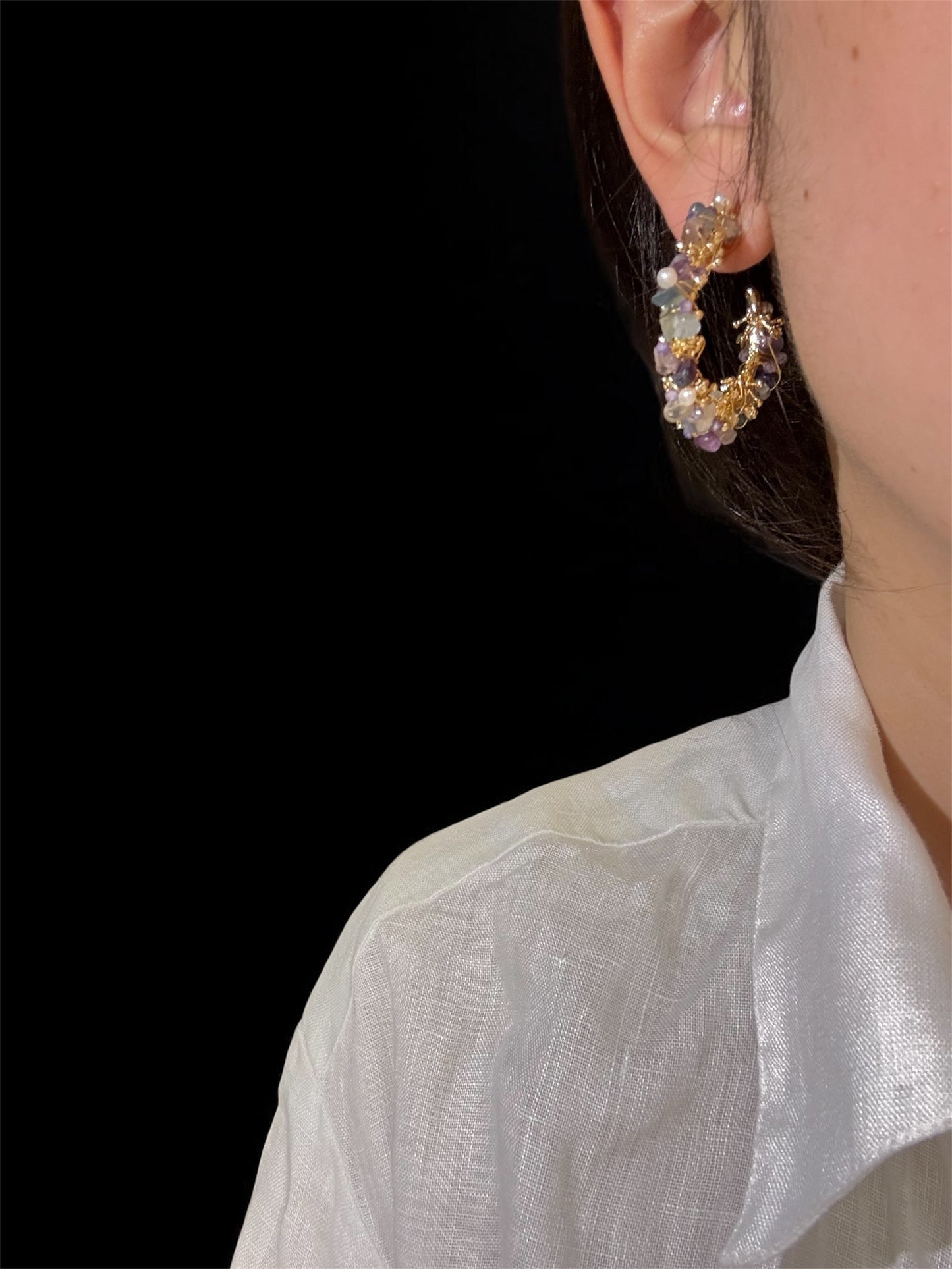Wide Garden Loops Earrings