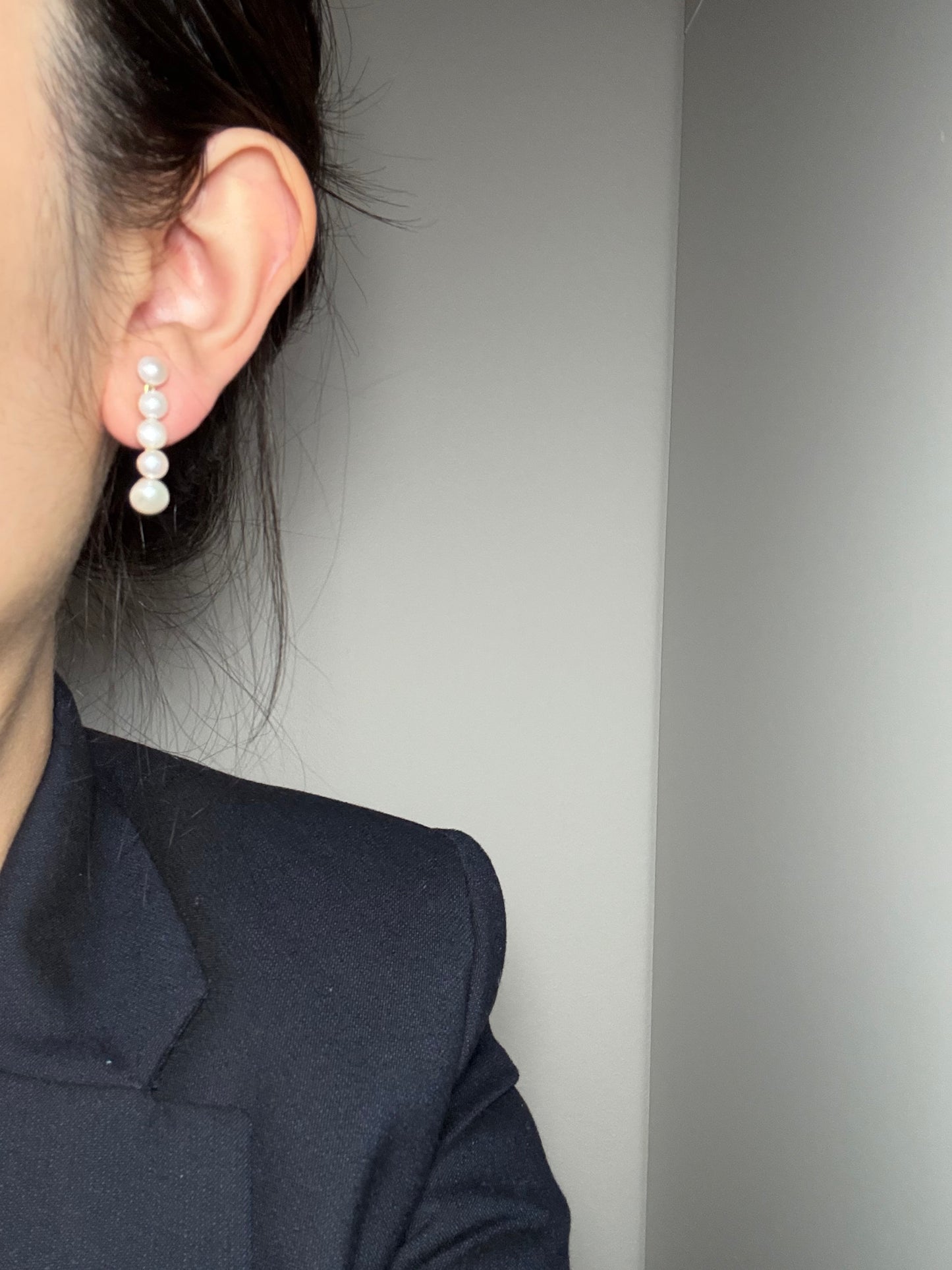 Cascading Pearl Elegance Earrings
