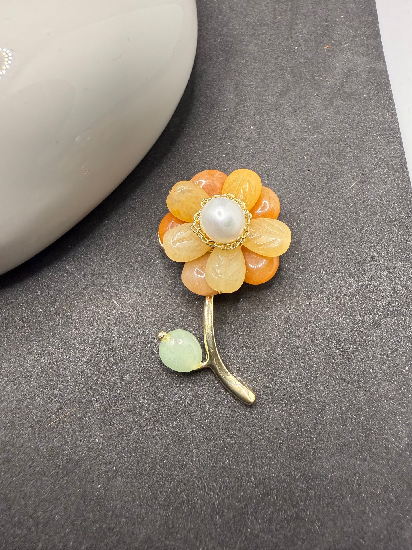 Broche Harmonie Fleur d'Or