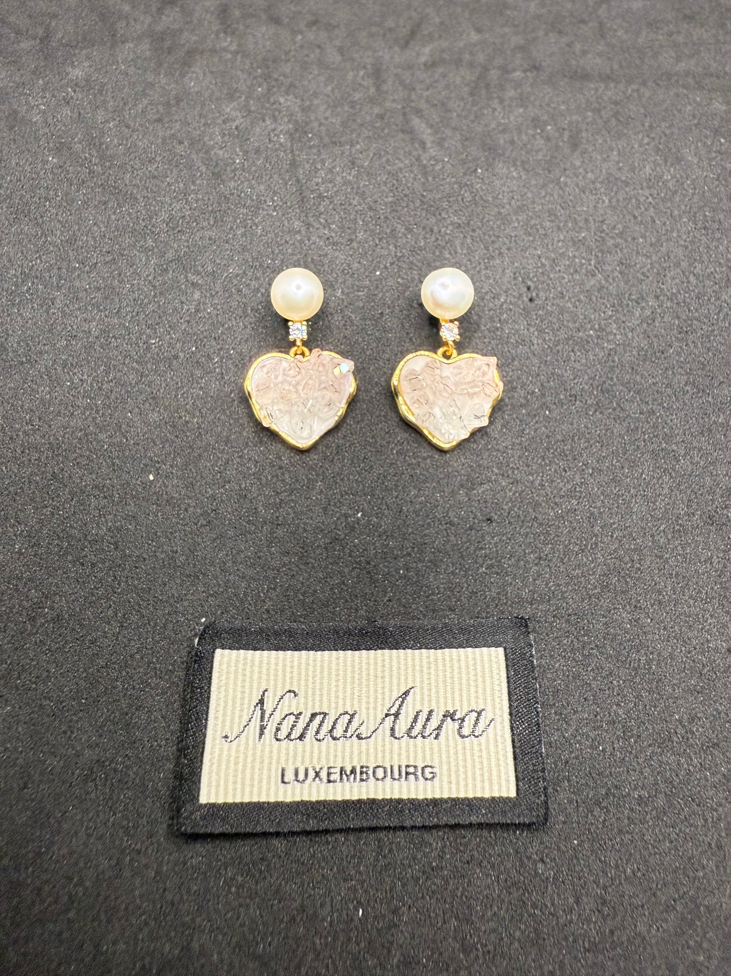 Blushing Heart Earrings