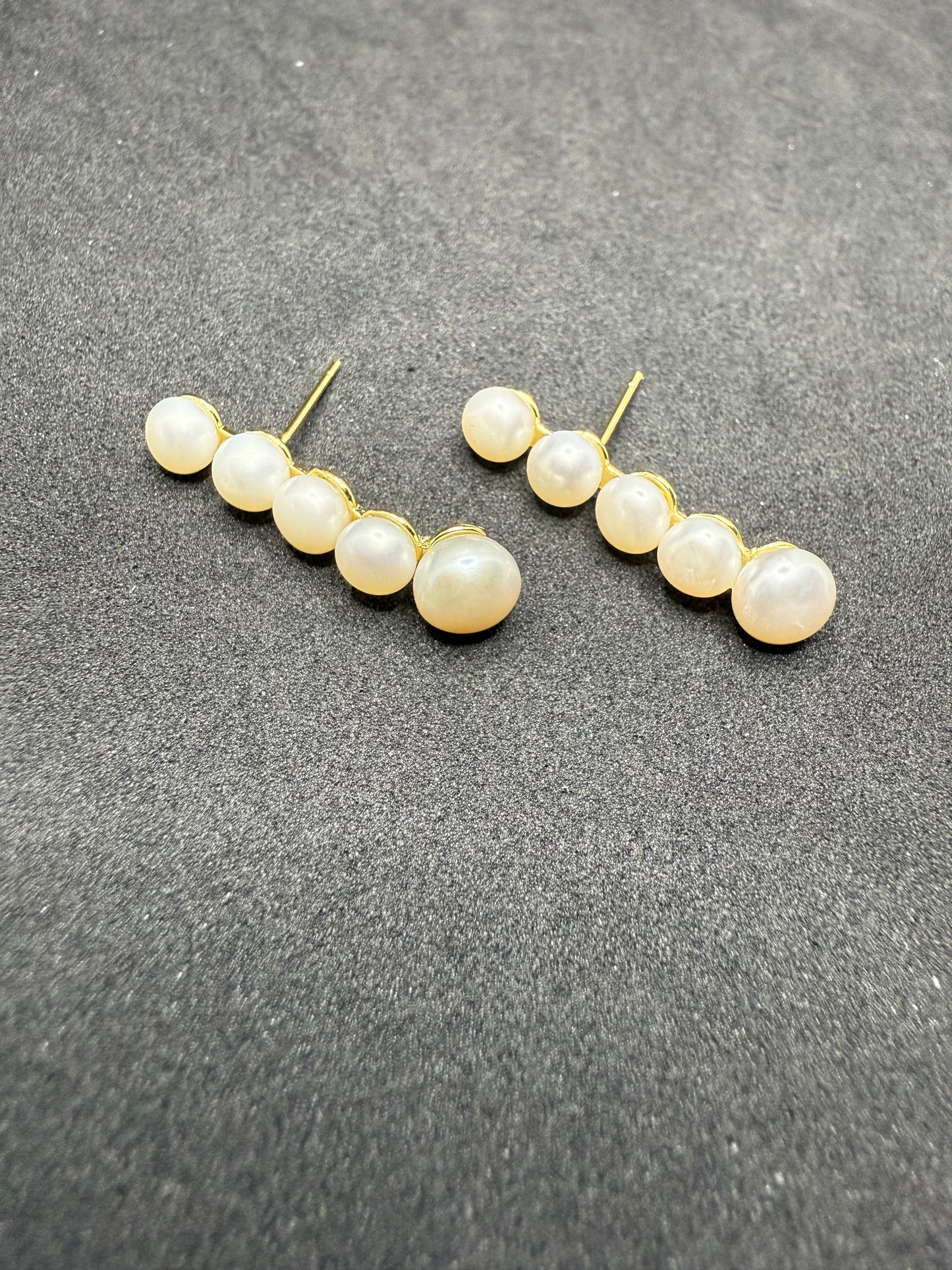 Cascading Pearl Elegance Earrings