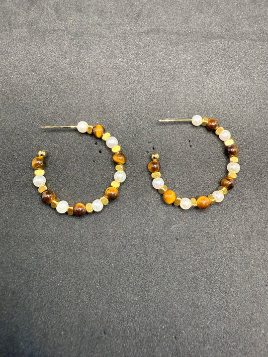 Boucles d'oreilles créoles Earthlight