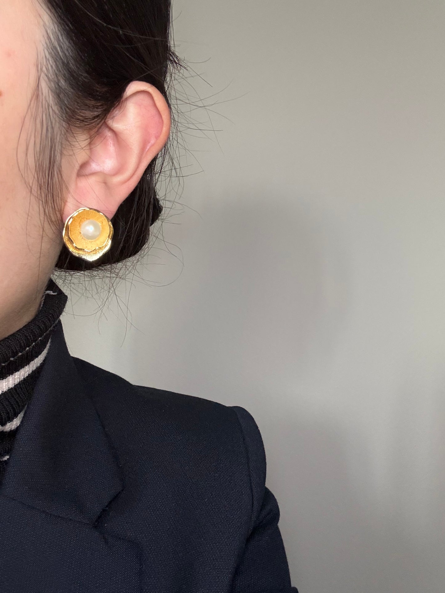 Boucles d'oreilles en perles Golden Bloom