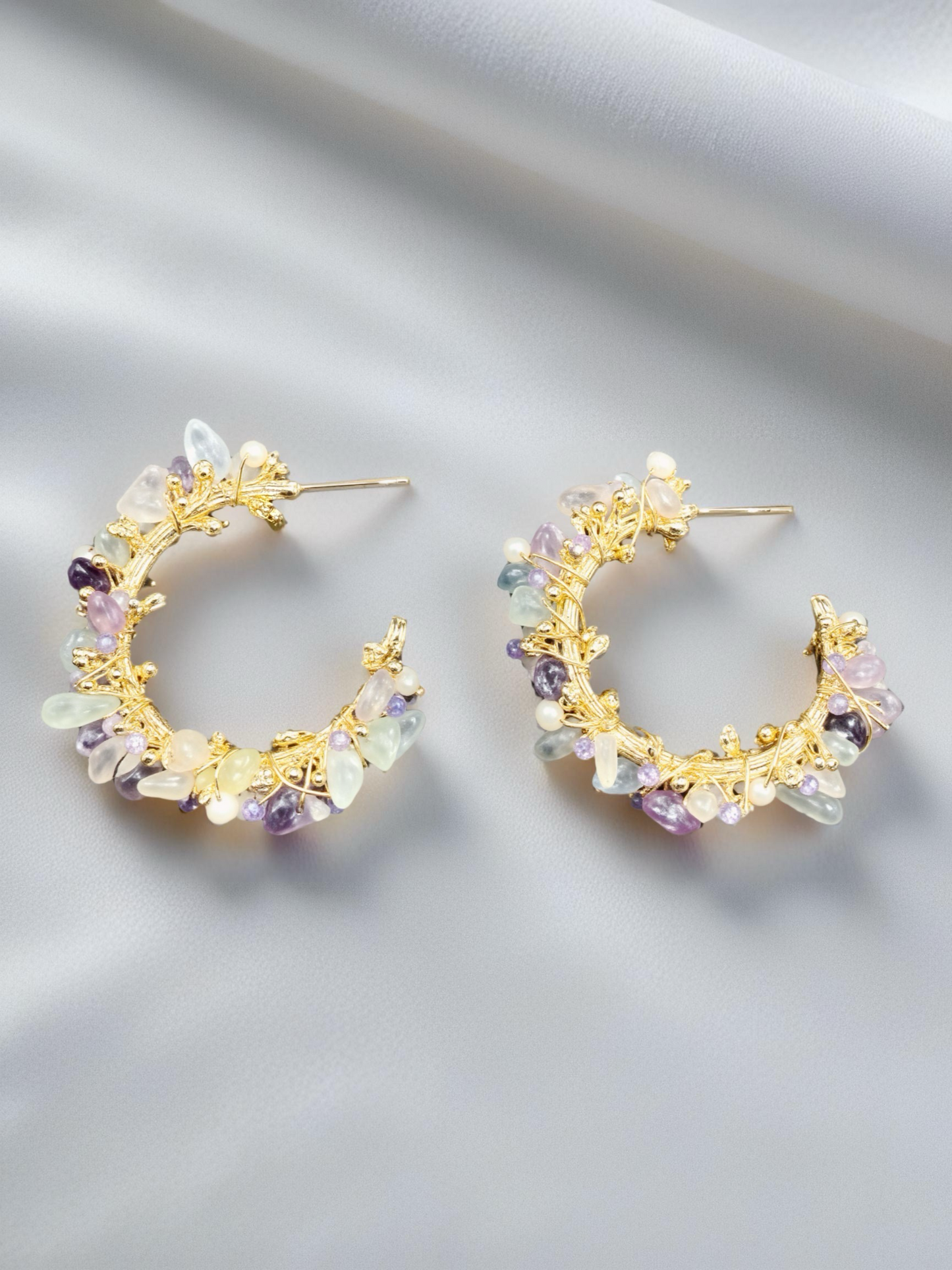 Wide Garden Loops Earrings