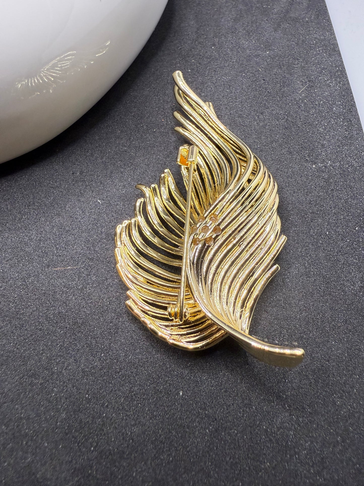 Ethereal Feather Brooch