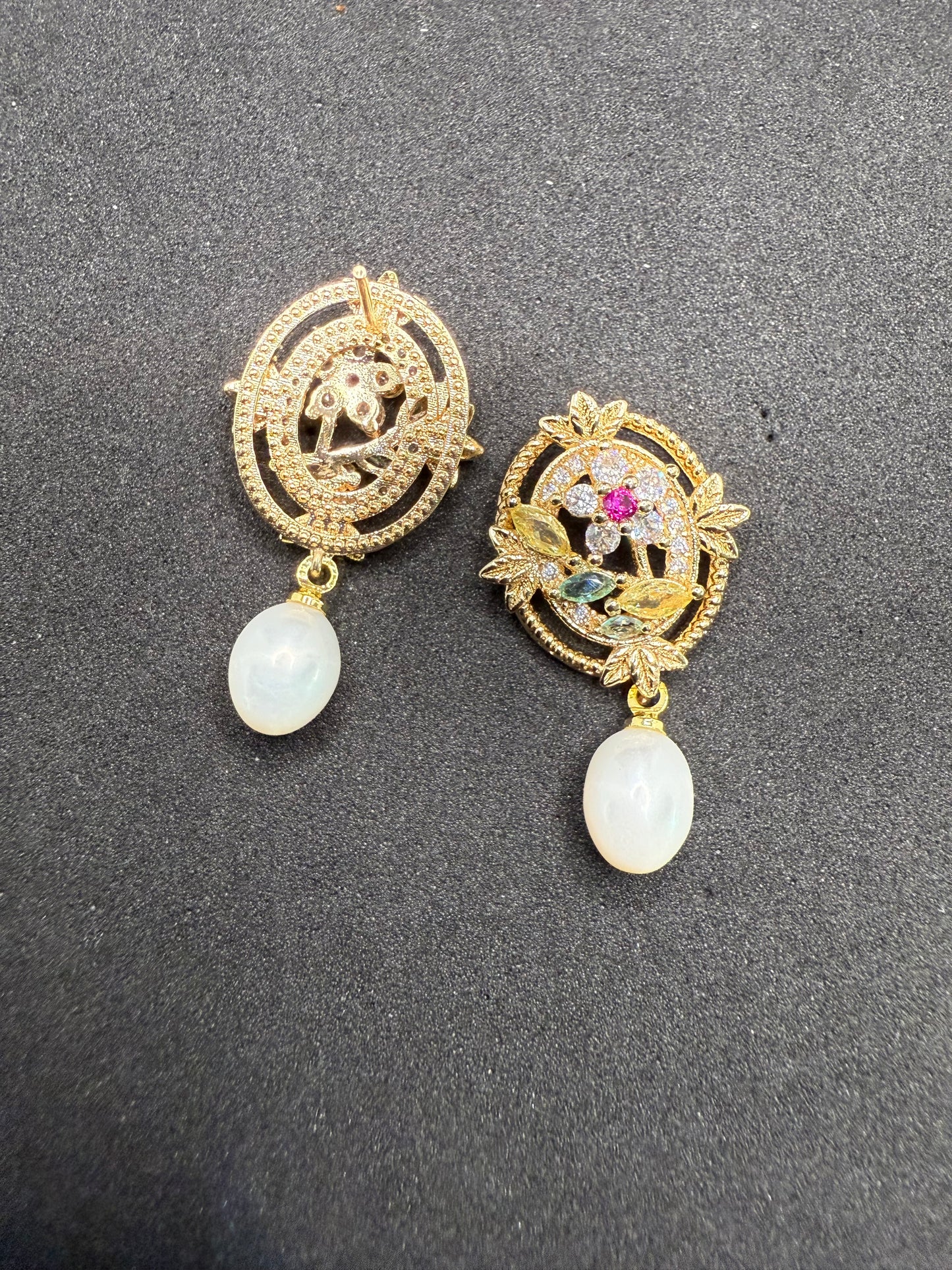 Garden Bloom Pearl Earrings