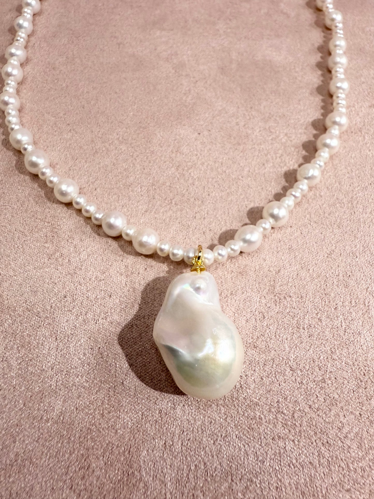 Baroque Drop Pearl Necklace