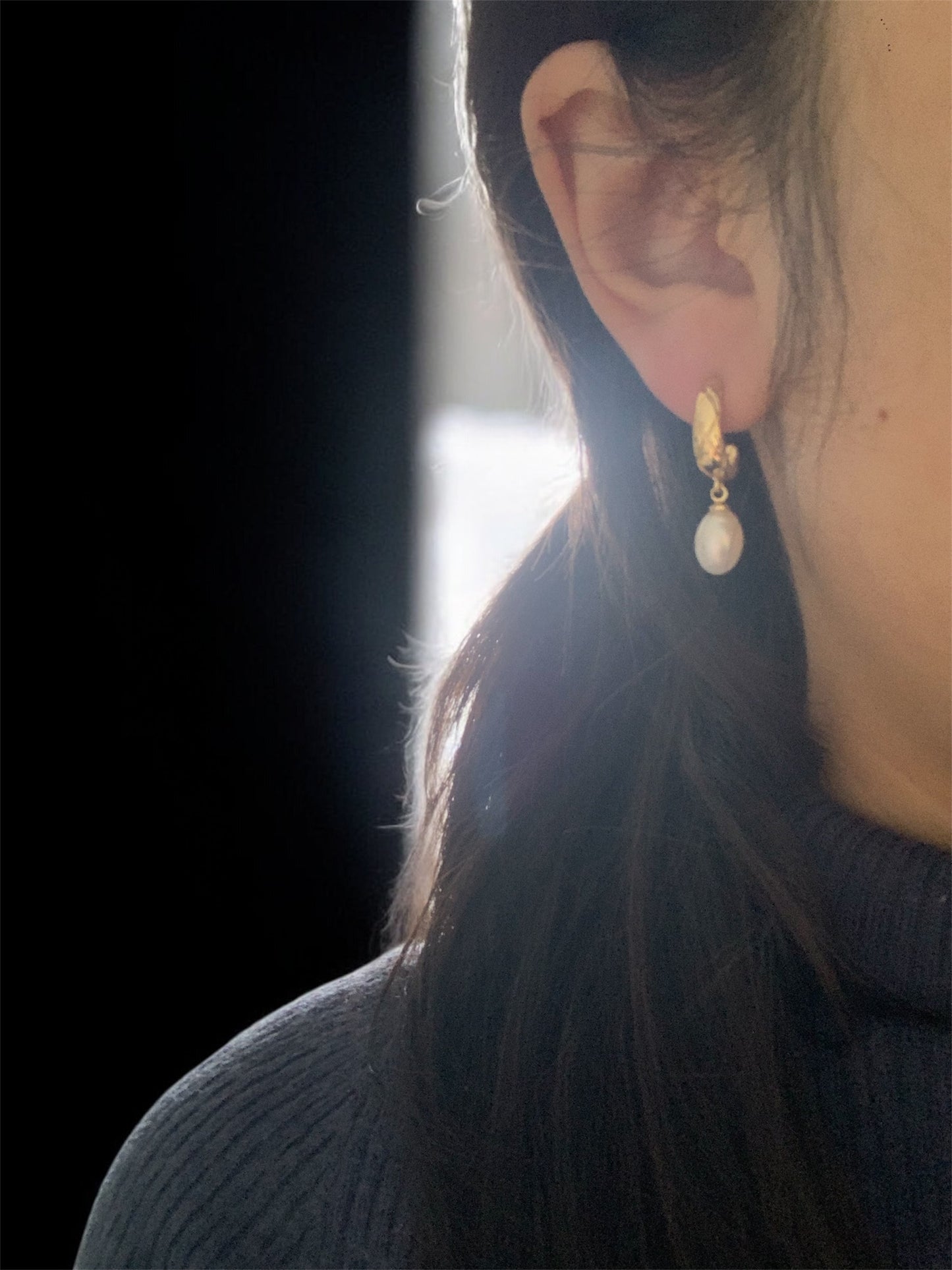 Heirloom Drop Pearls Earring
