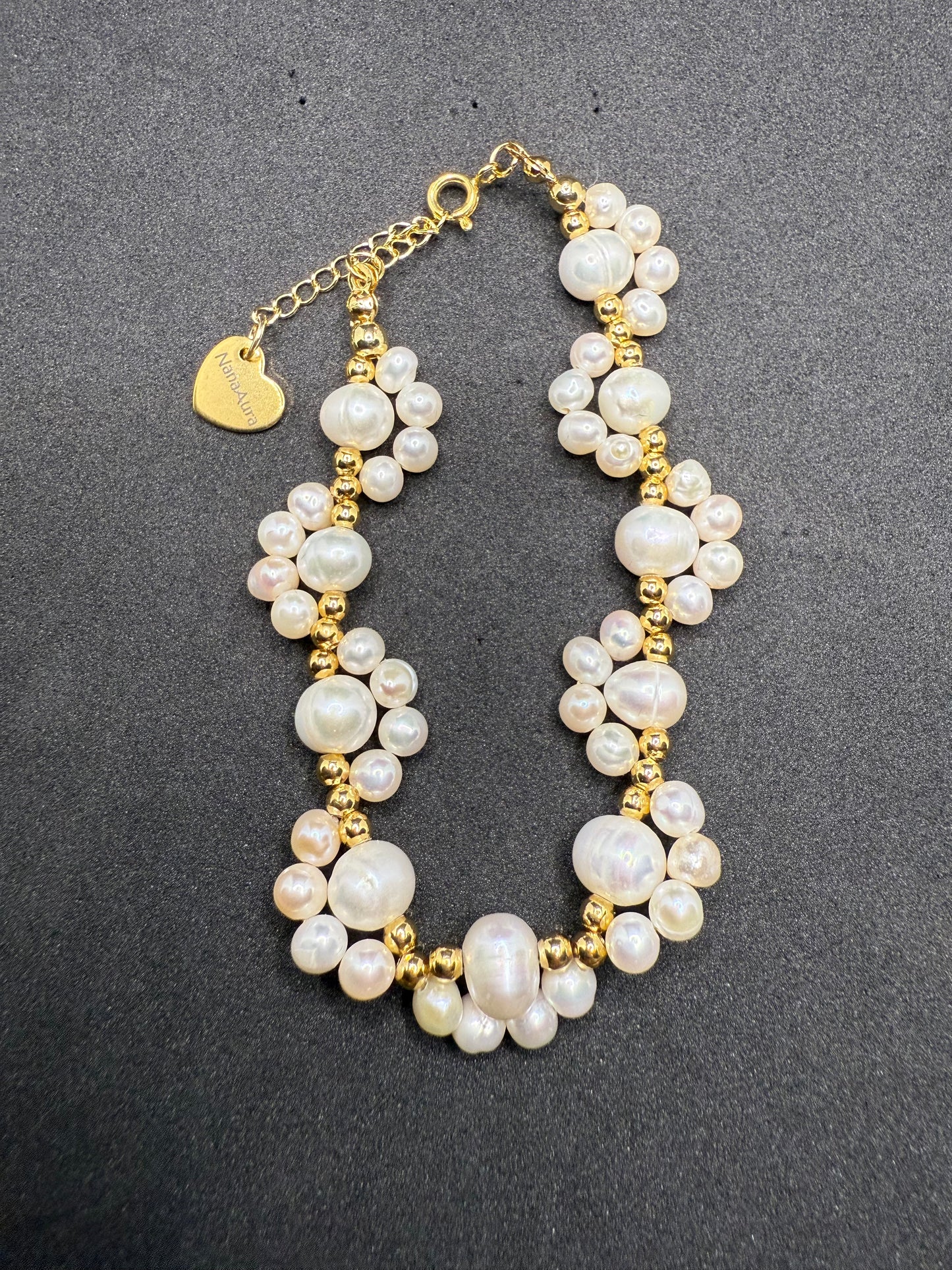 Cat Paw Pearl Bracelet
