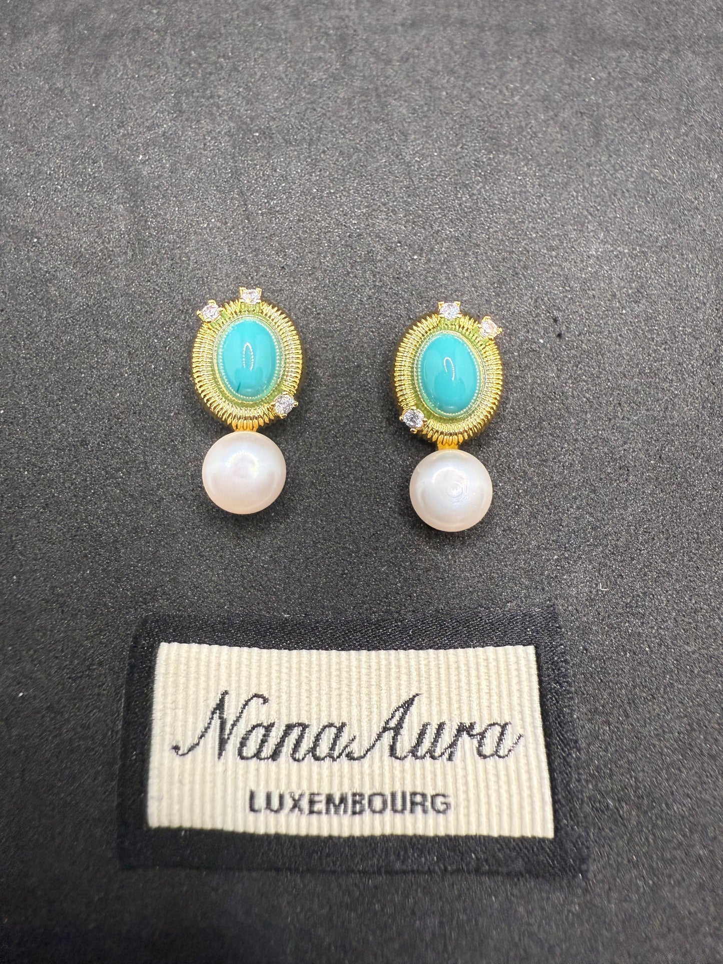 Aqua Elise Earrings