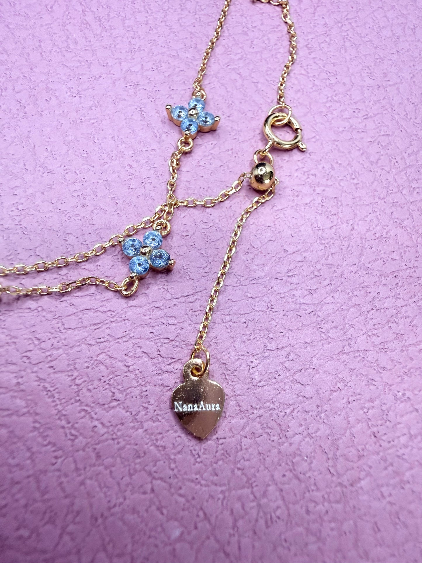 Liora Blue Clover Bracelet