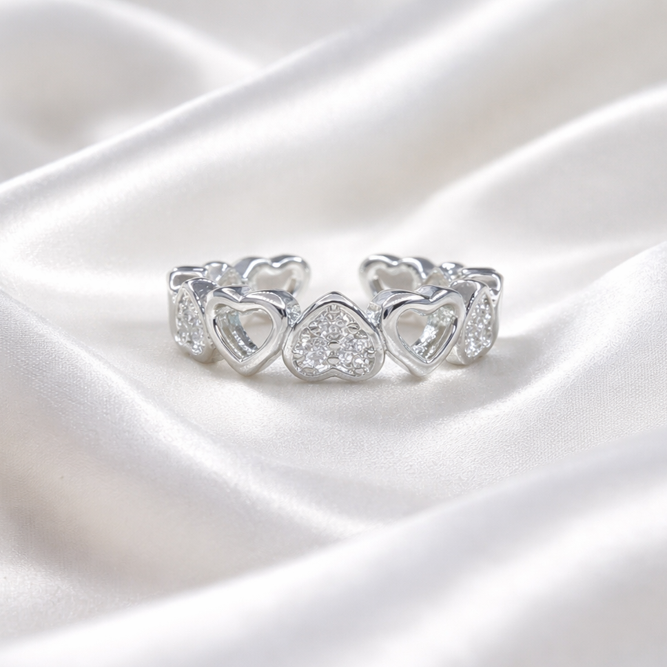 Bague Cœur Entrelacé