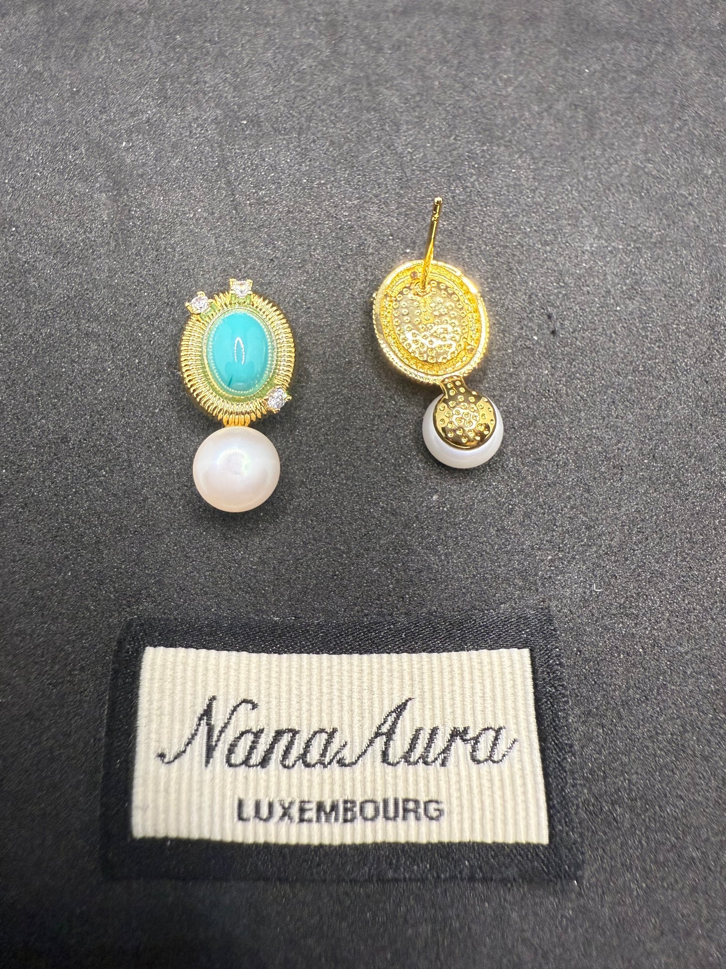 Aqua Elise Earrings