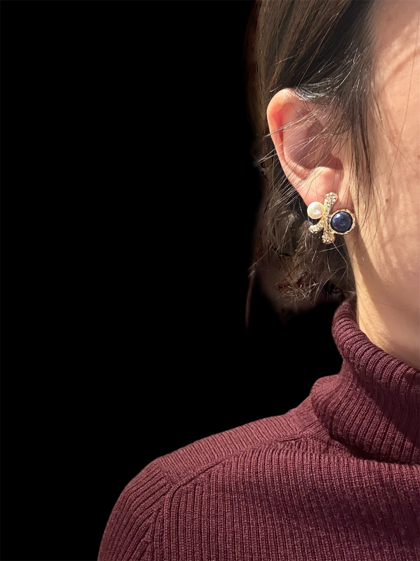 Selene Lapis Earrings