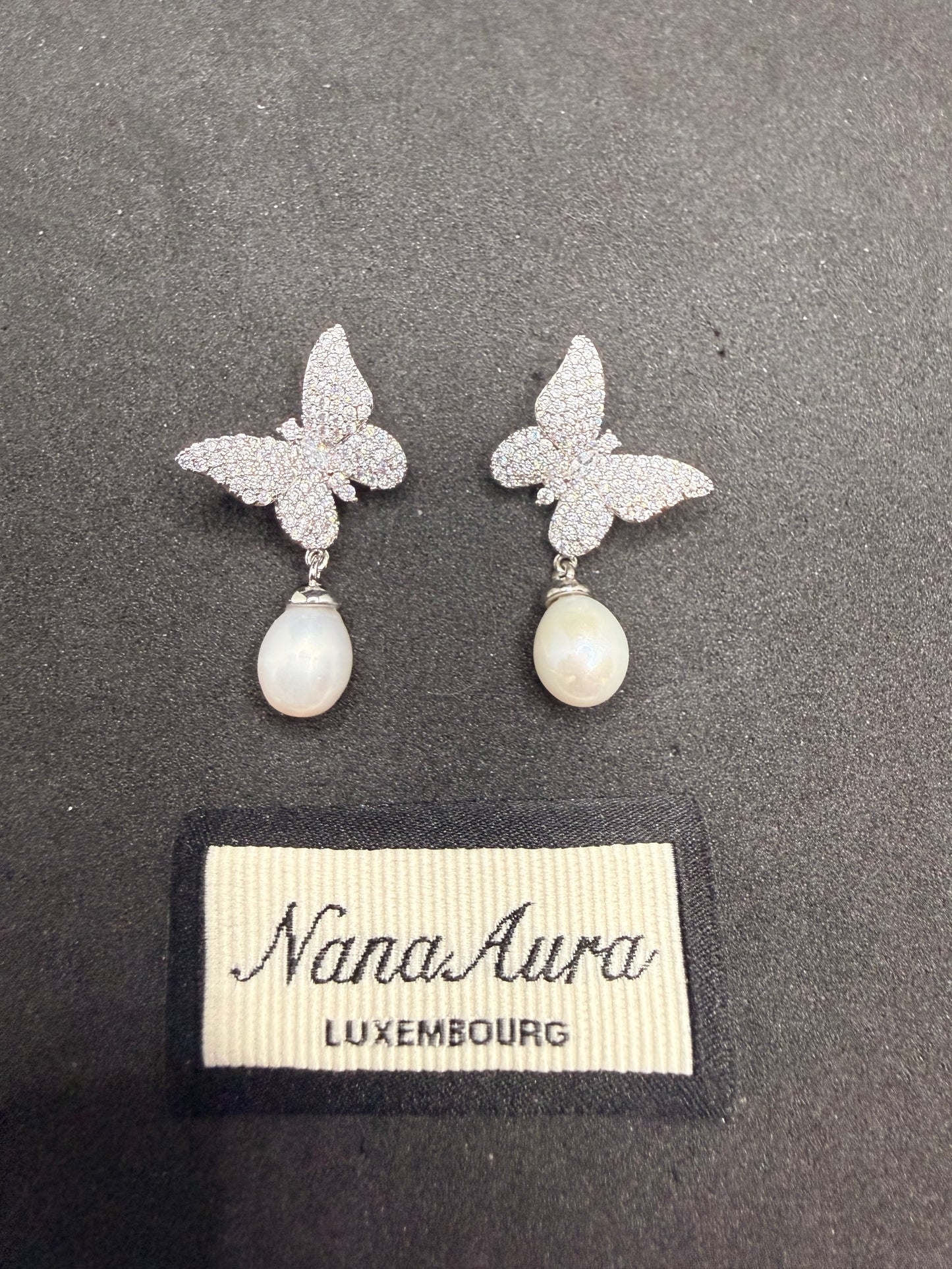 Boucles d'oreilles papillon Lila