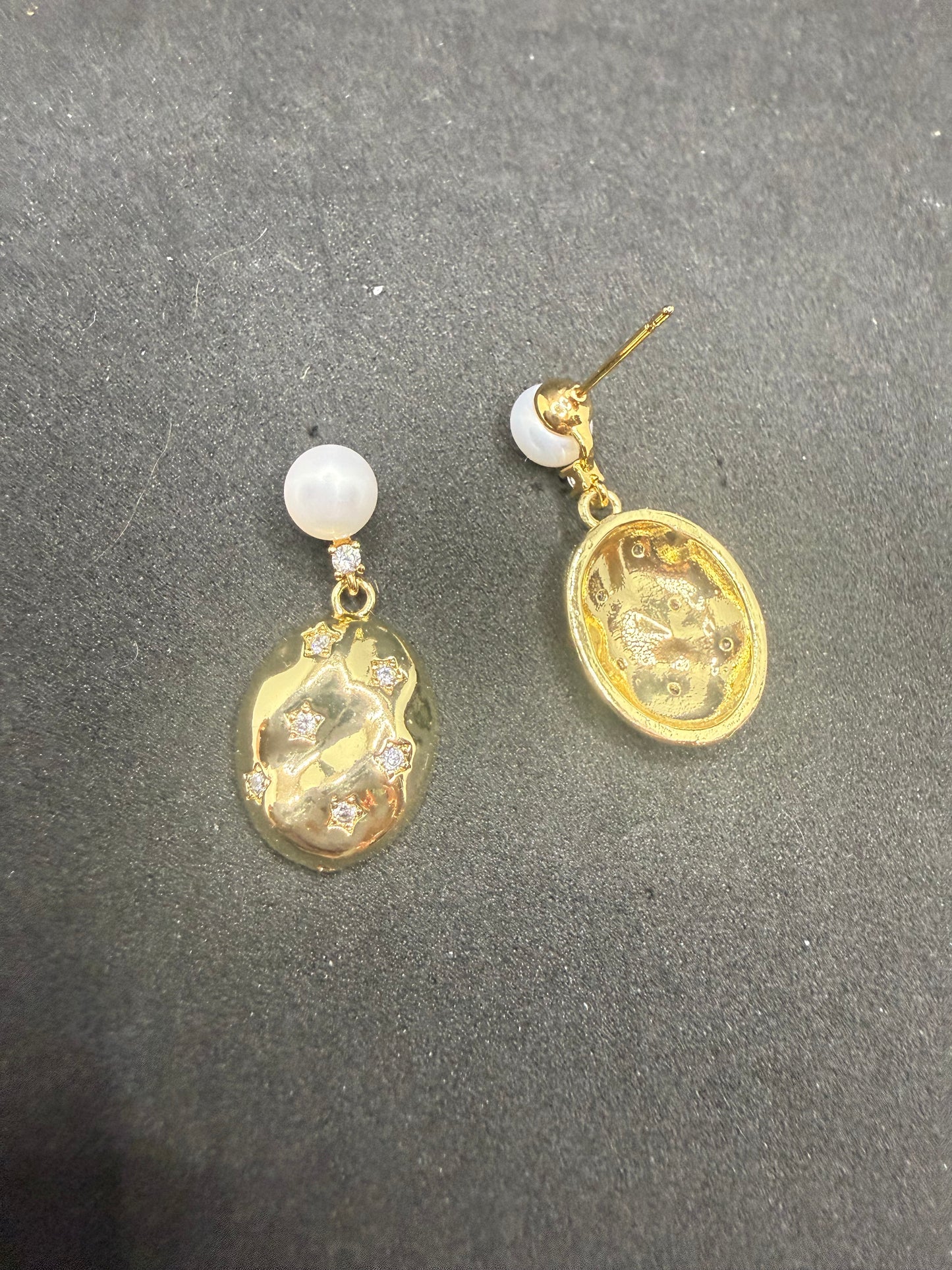 Boucles d'oreilles Galets Étoilés