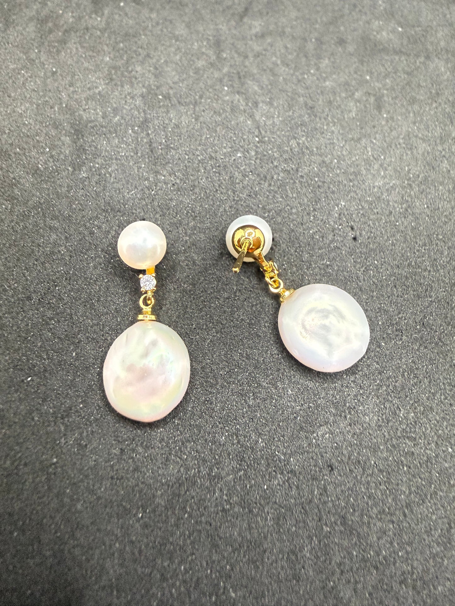 Boucles d'oreilles baroques Luna
