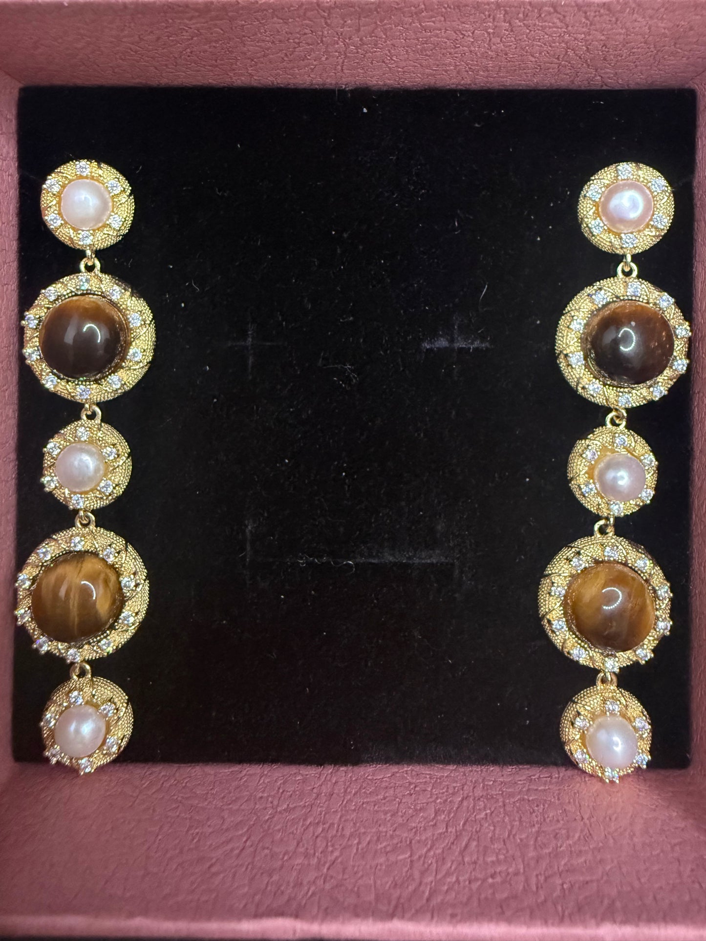 Ember Tiger-Eye Earrings