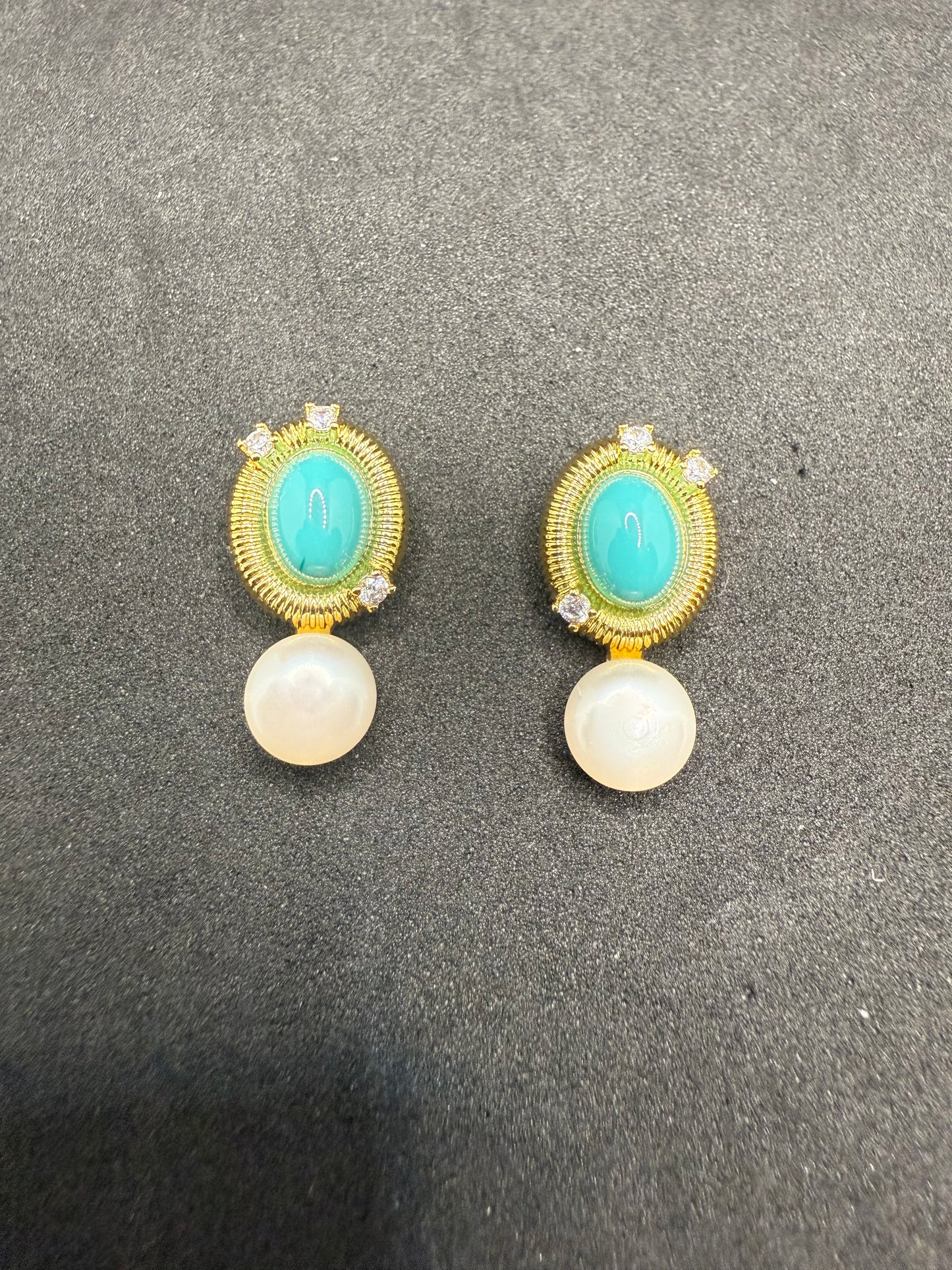 Aqua Elise Earrings