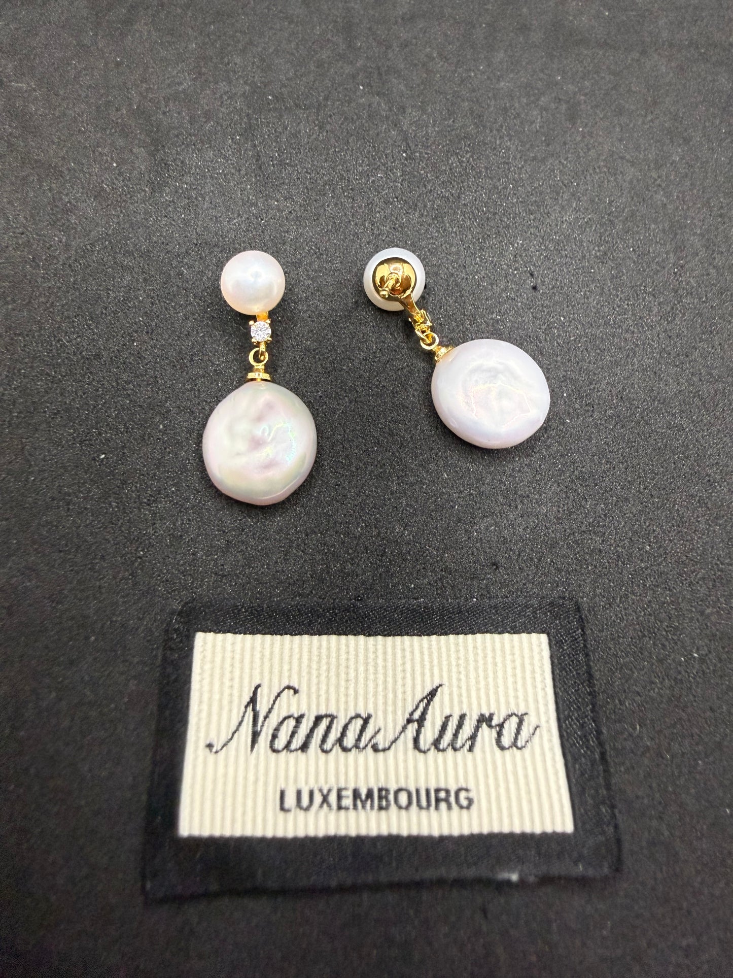 Boucles d'oreilles baroques Luna