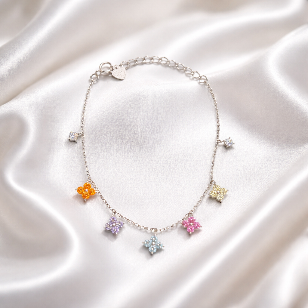 Elowen Rainbow Clover Bracelet