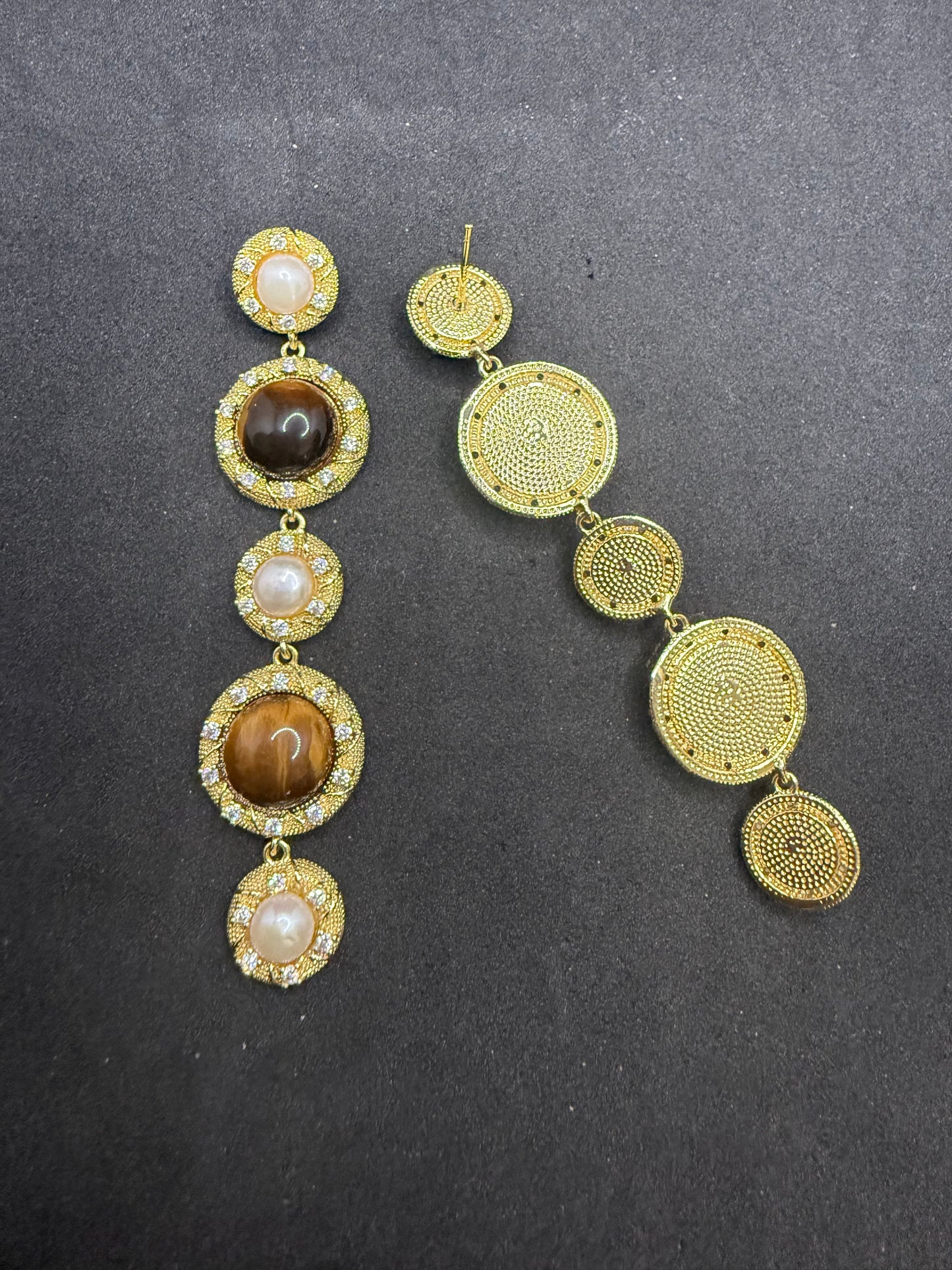 Ember Tiger-Eye Earrings