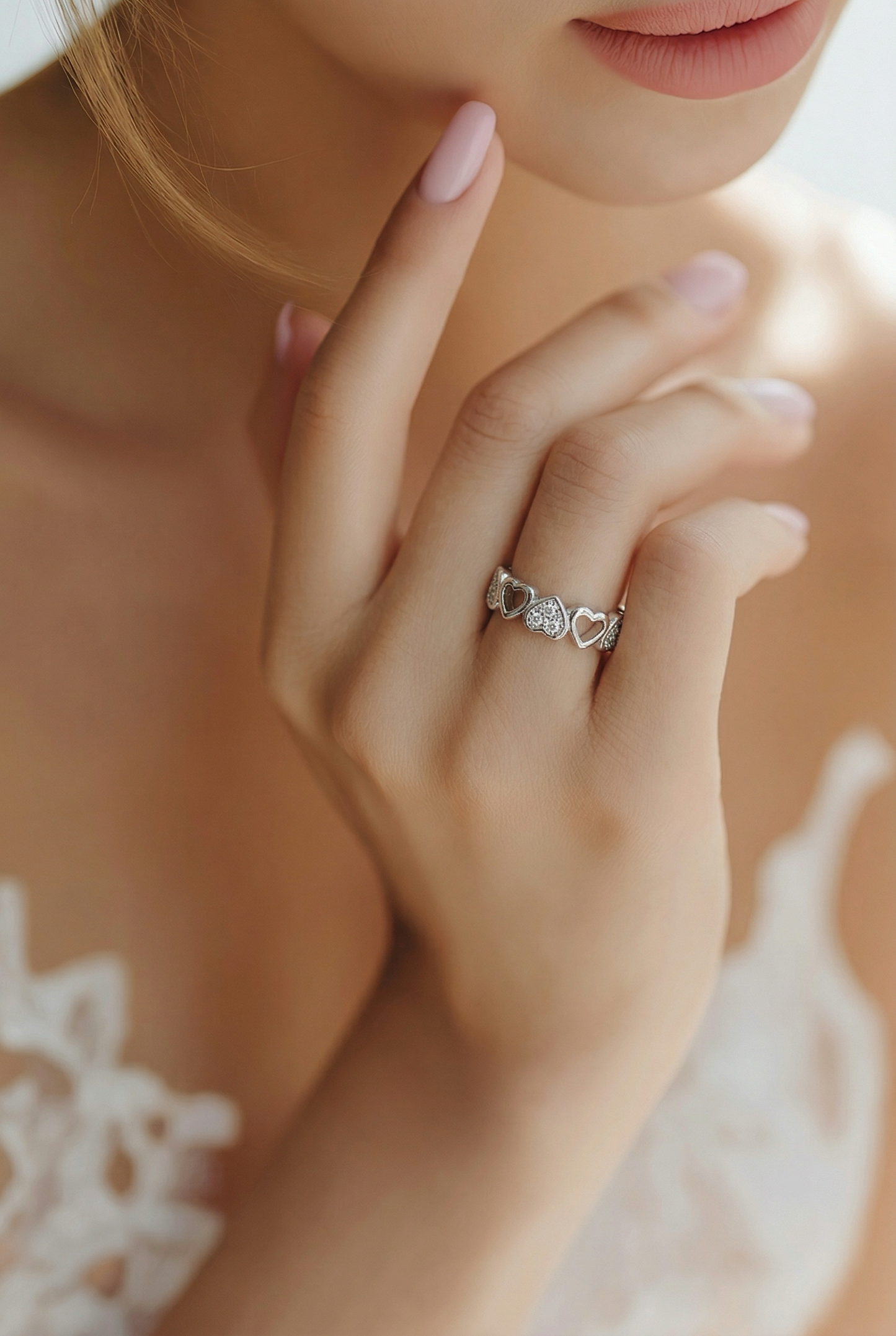 Bague Cœur Entrelacé