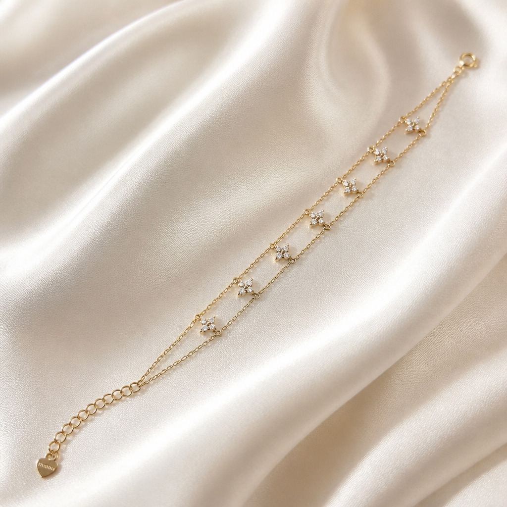 Zora Twin Clover Bracelet
