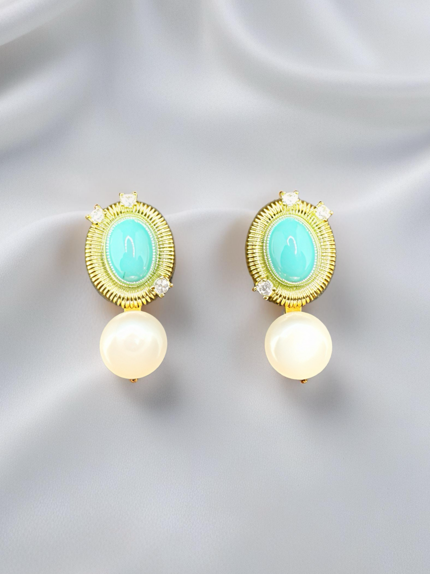 Aqua Elise Earrings
