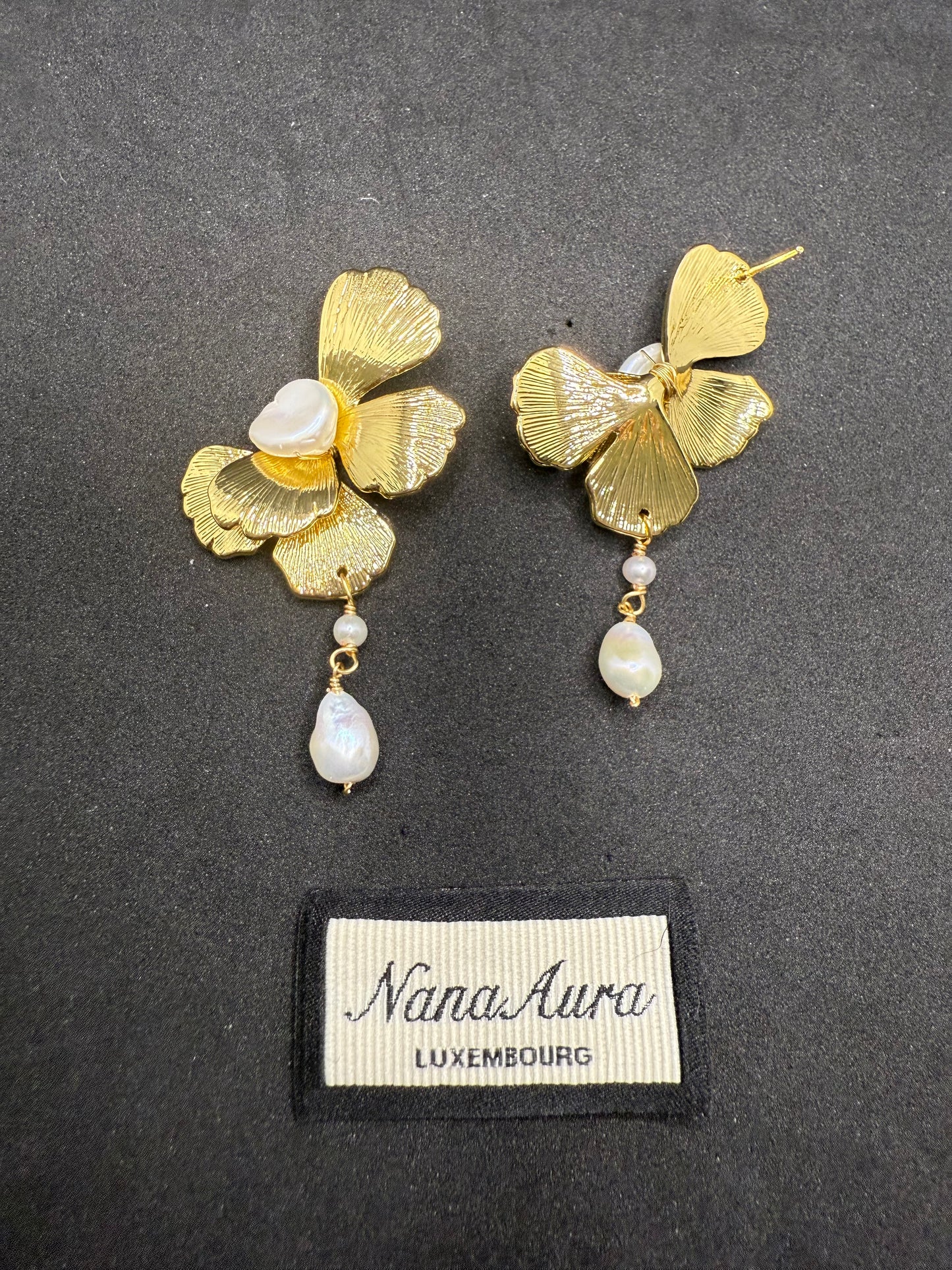 Eveline Gilded Petal Earrings