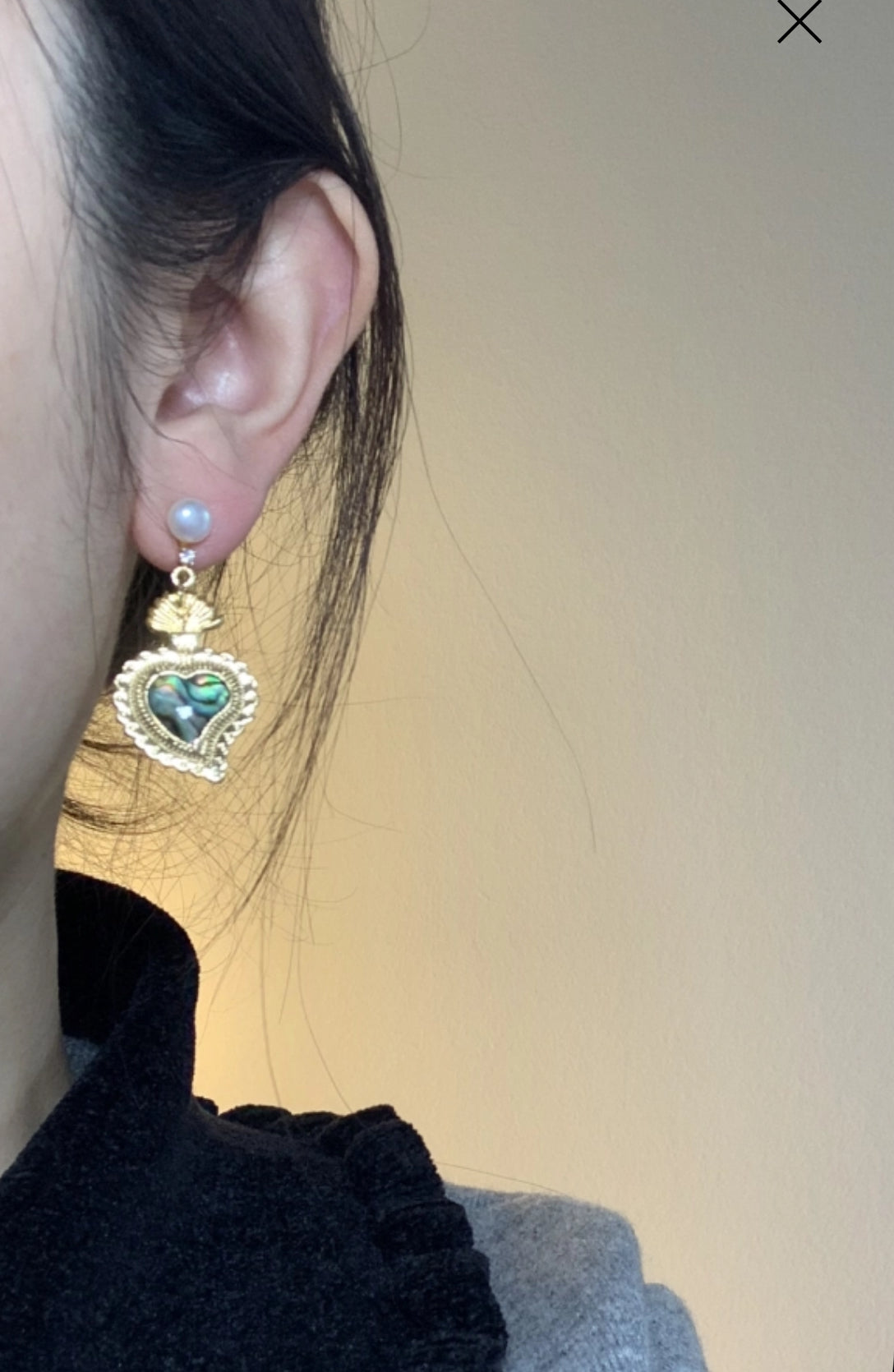 Heart of the Ocean Earring