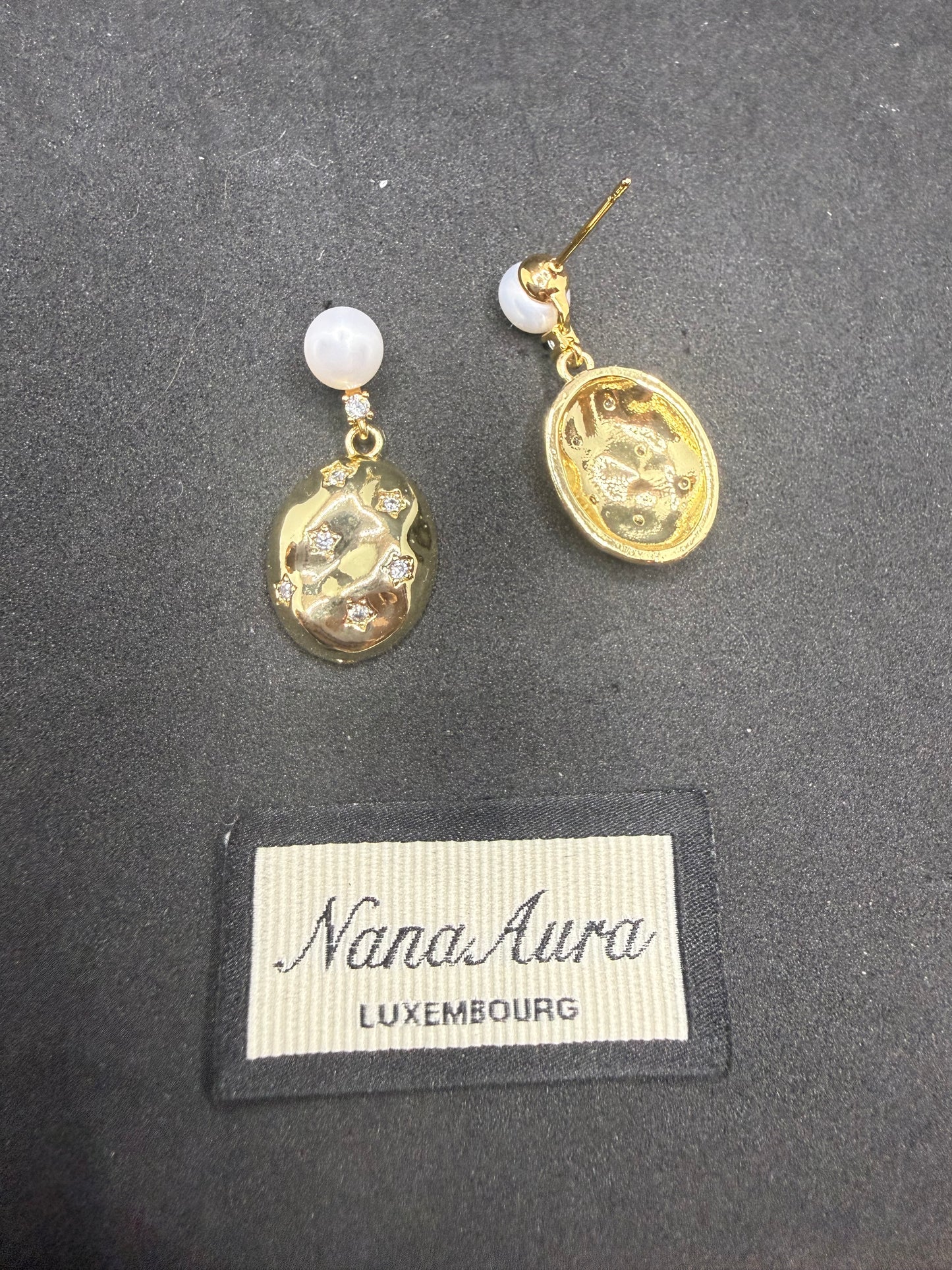 Boucles d'oreilles Galets Étoilés
