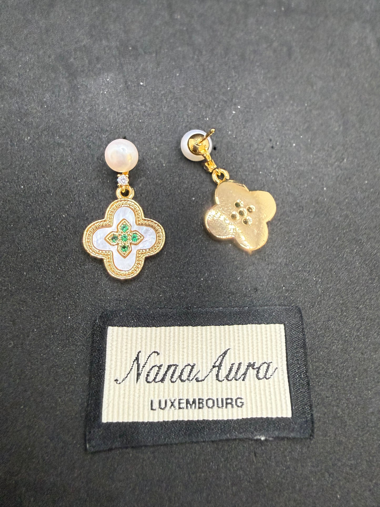Boucles d'oreilles perles Verde Trèfle