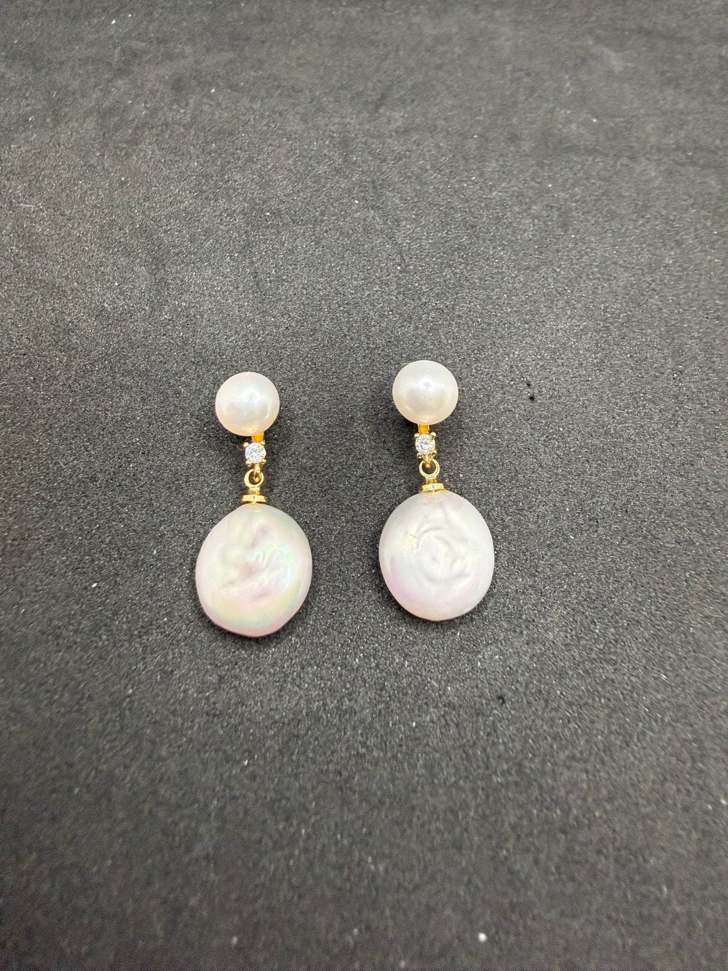 Boucles d'oreilles baroques Luna