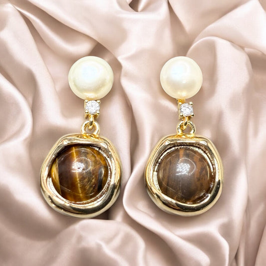 Handgemaachte Eyes Natural Pearls Ouerréng - Multicolor