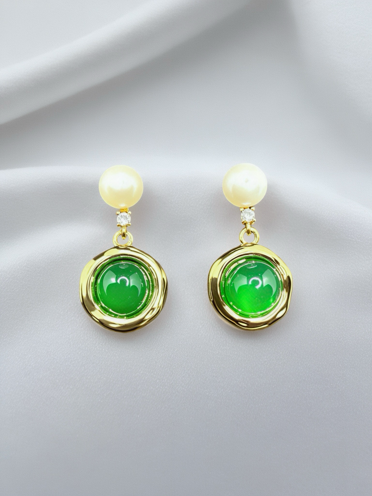 Boucles d'oreilles Halo Agate