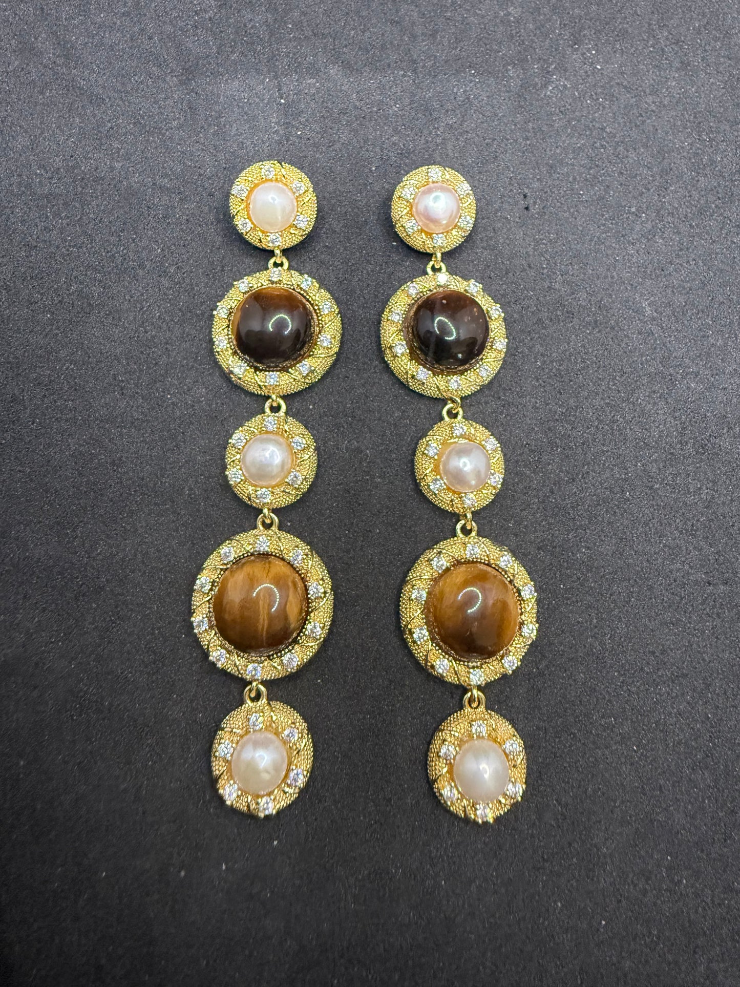 Ember Tiger-Eye Earrings