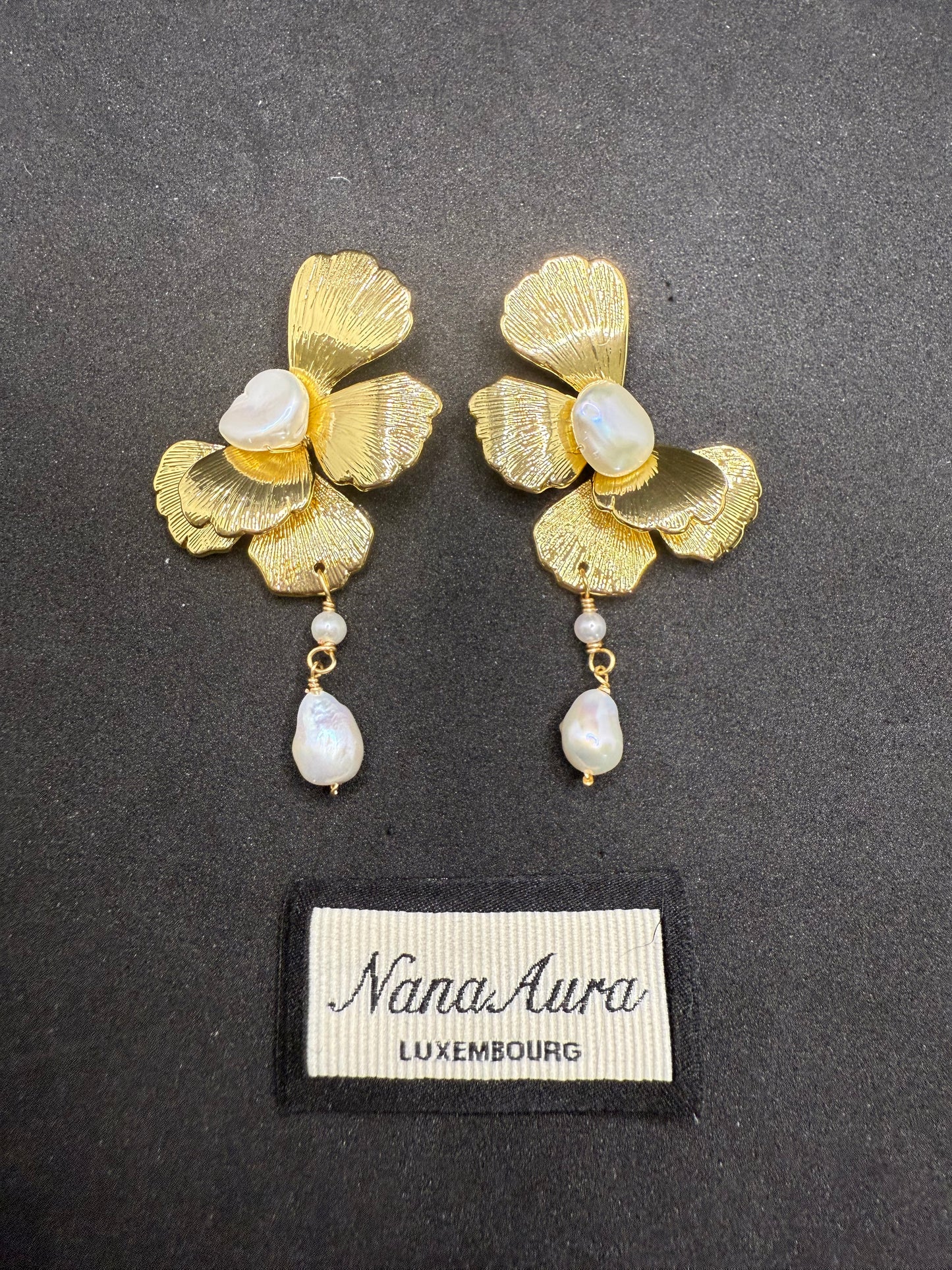 Eveline Gilded Petal Earrings