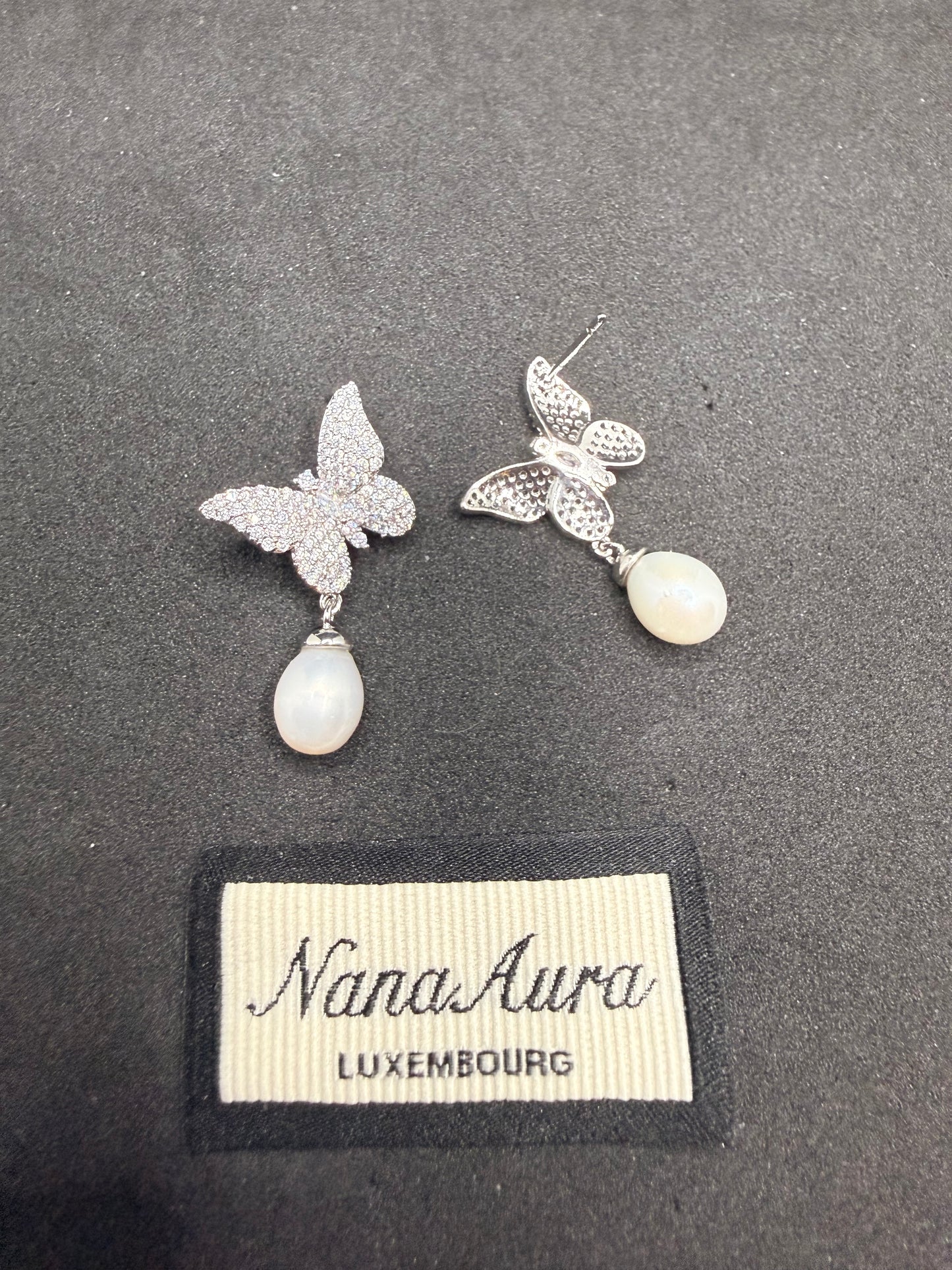 Boucles d'oreilles papillon Lila