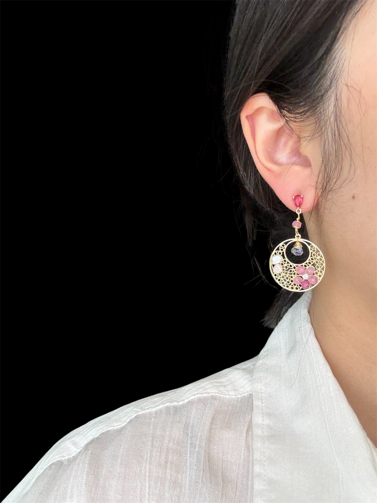 Petal Moon Earrings