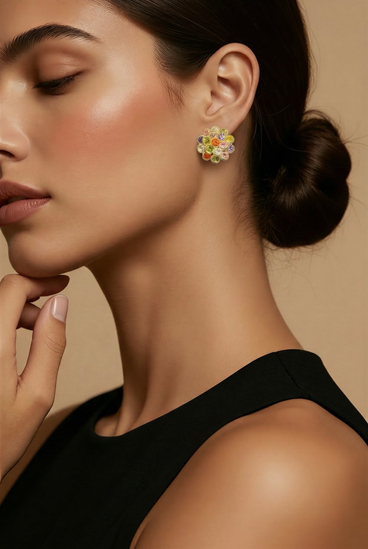 Boucles d'oreilles Pétales Éclatants