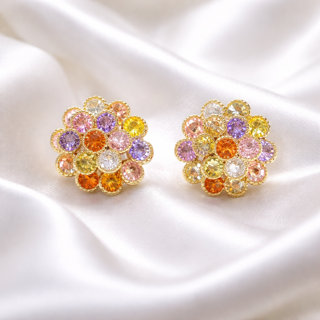 Boucles d'oreilles Pétales Éclatants