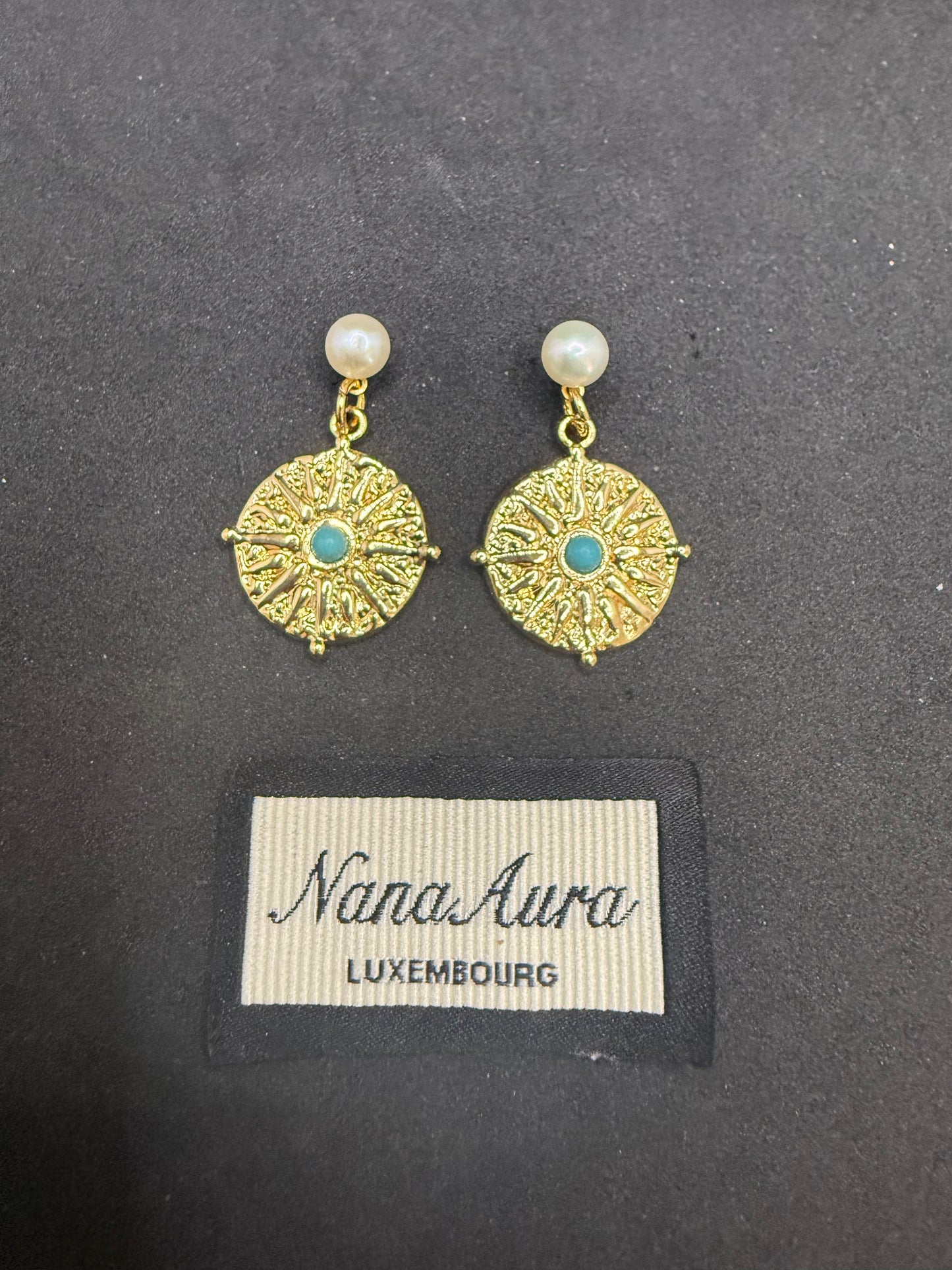 Boucles d'oreilles Solis Turquoise