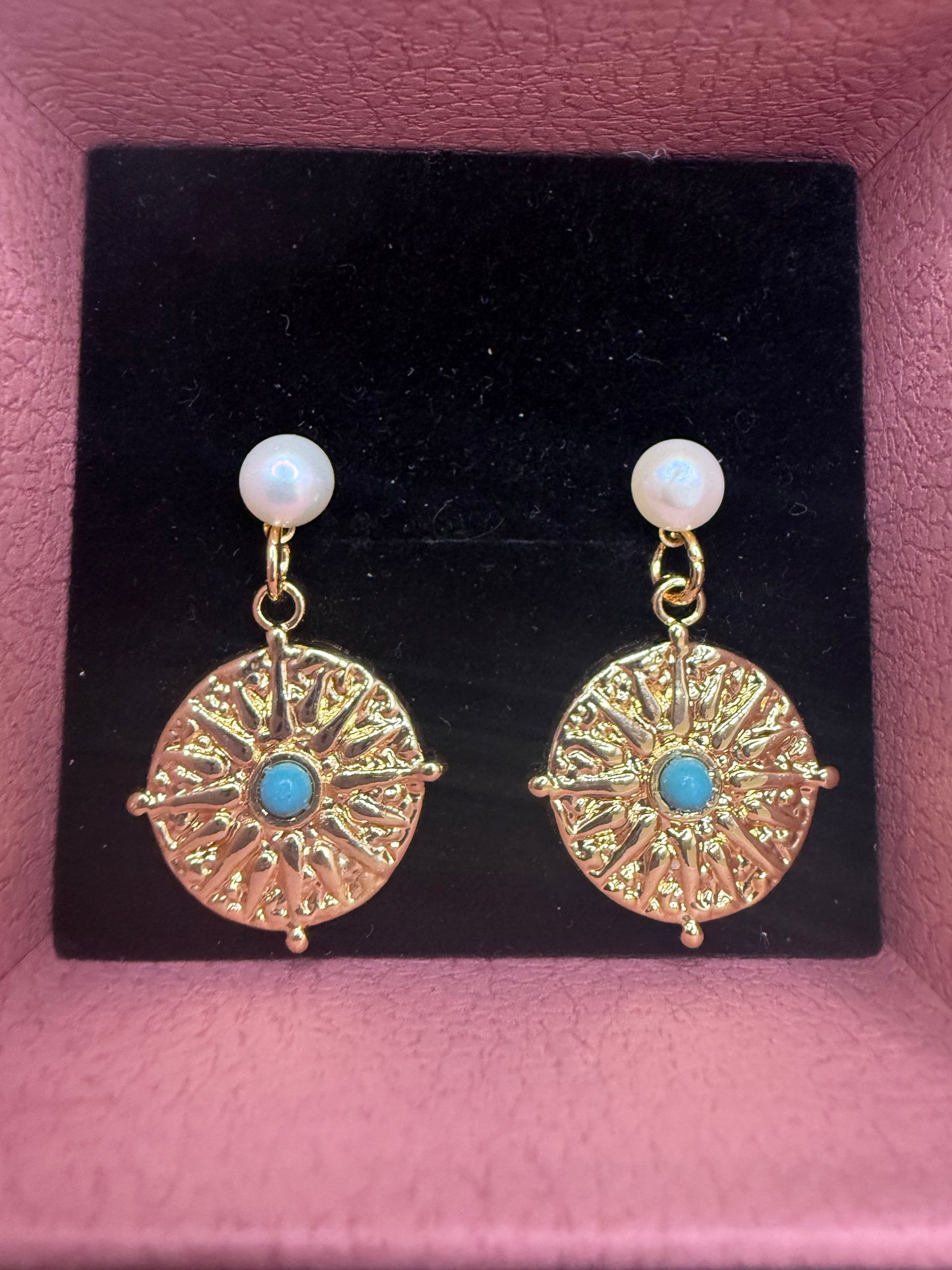 Boucles d'oreilles Solis Turquoise