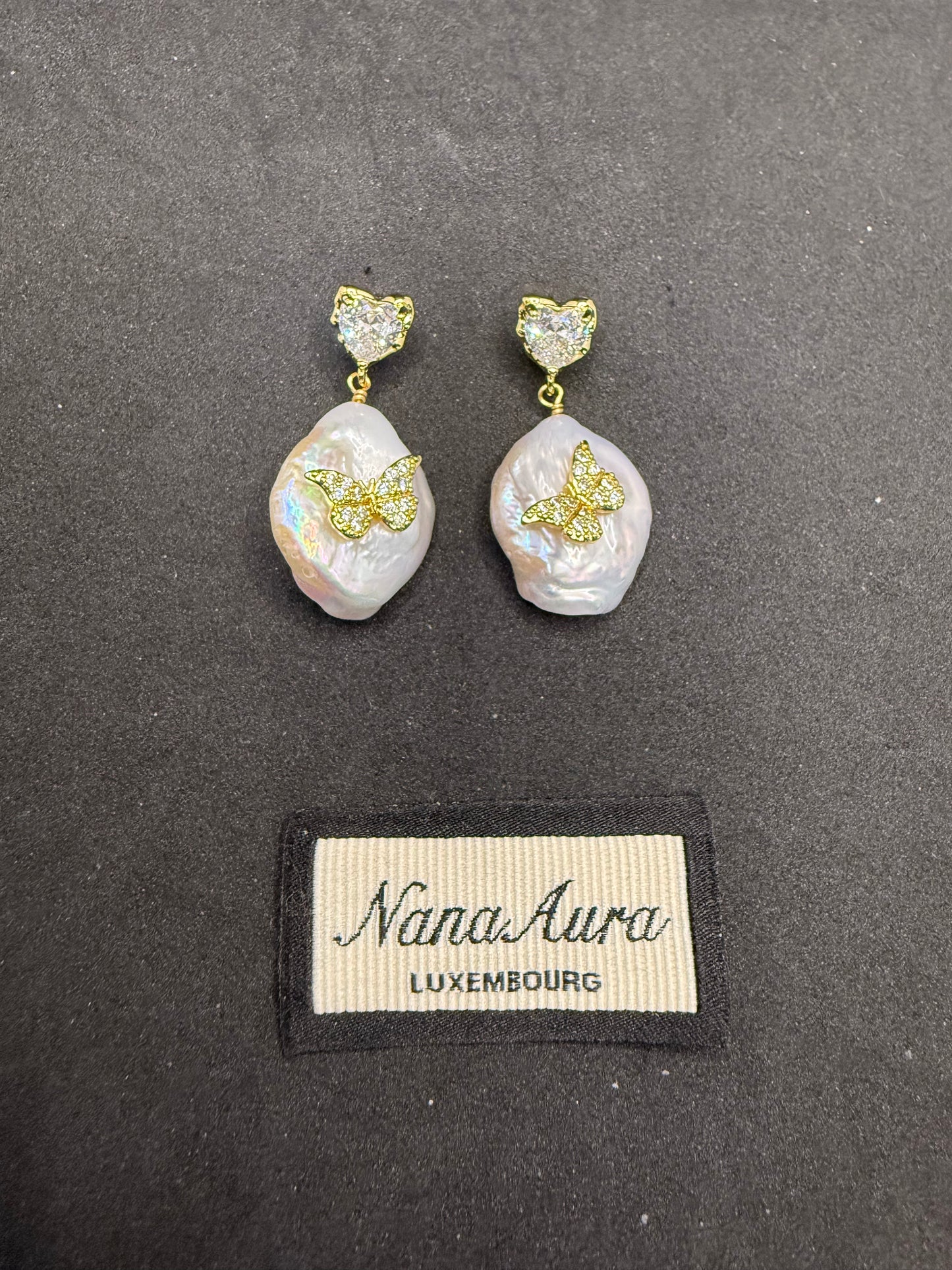 Boucles d'oreilles papillon Aria