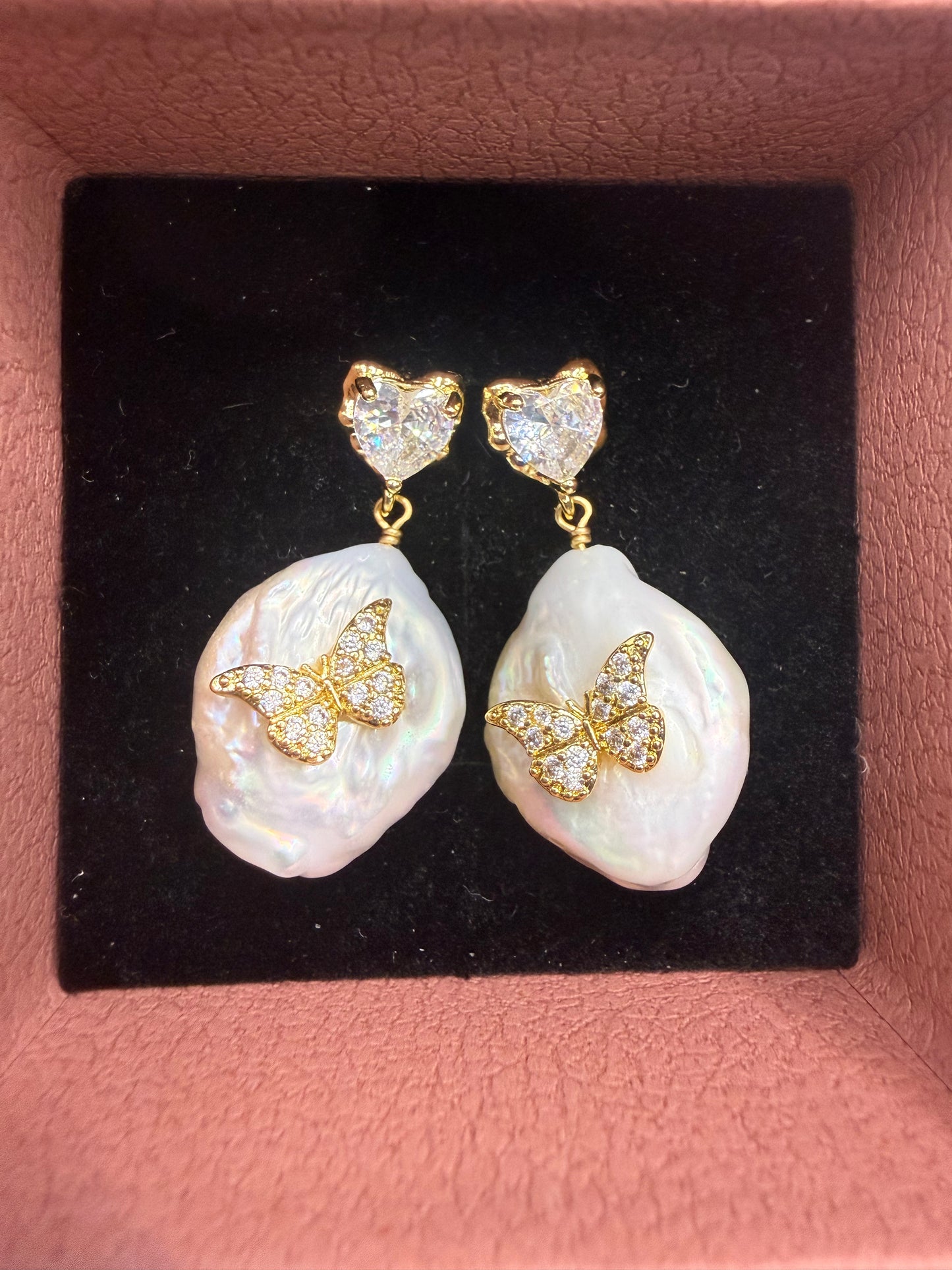 Boucles d'oreilles papillon Aria