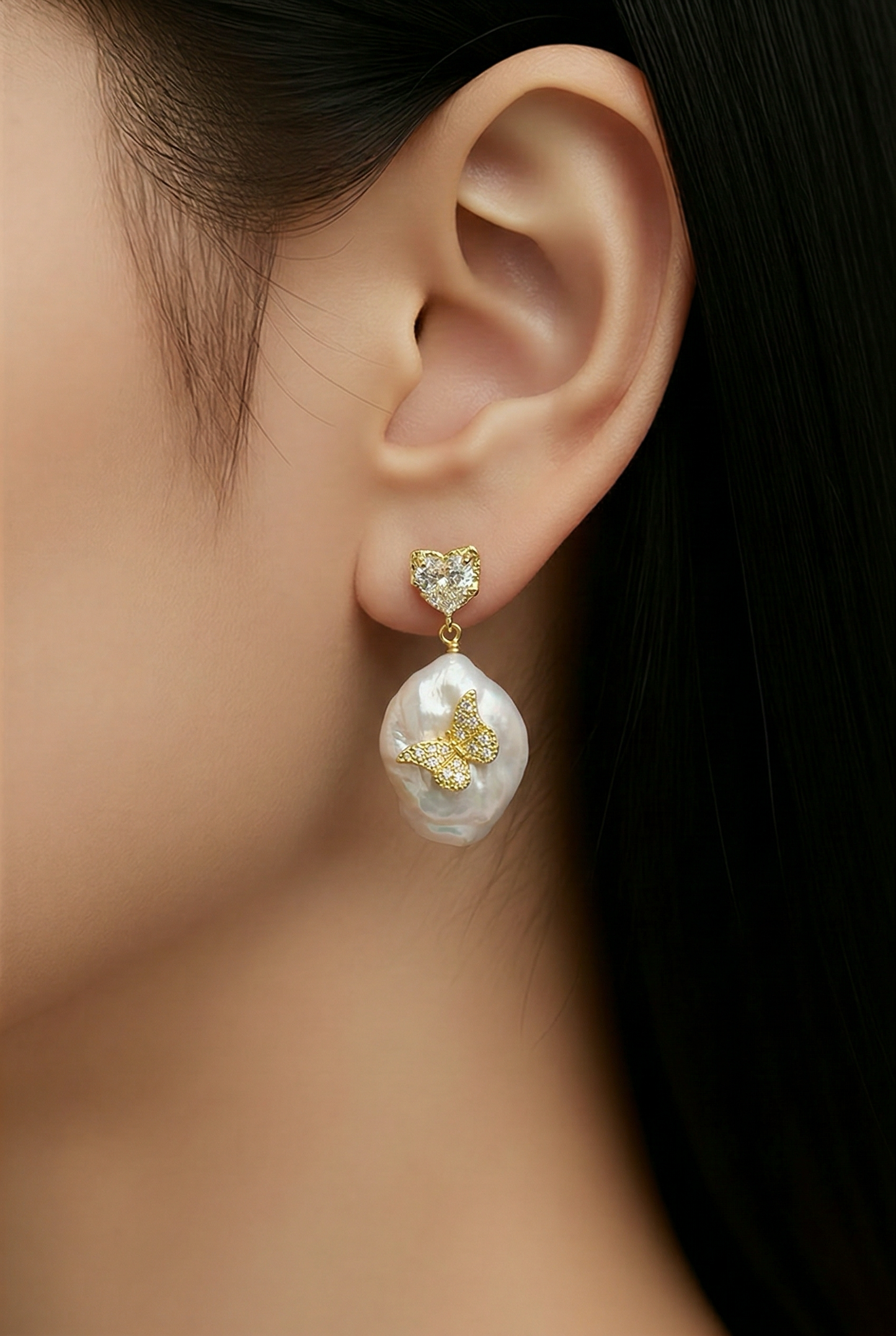 Boucles d'oreilles papillon Aria