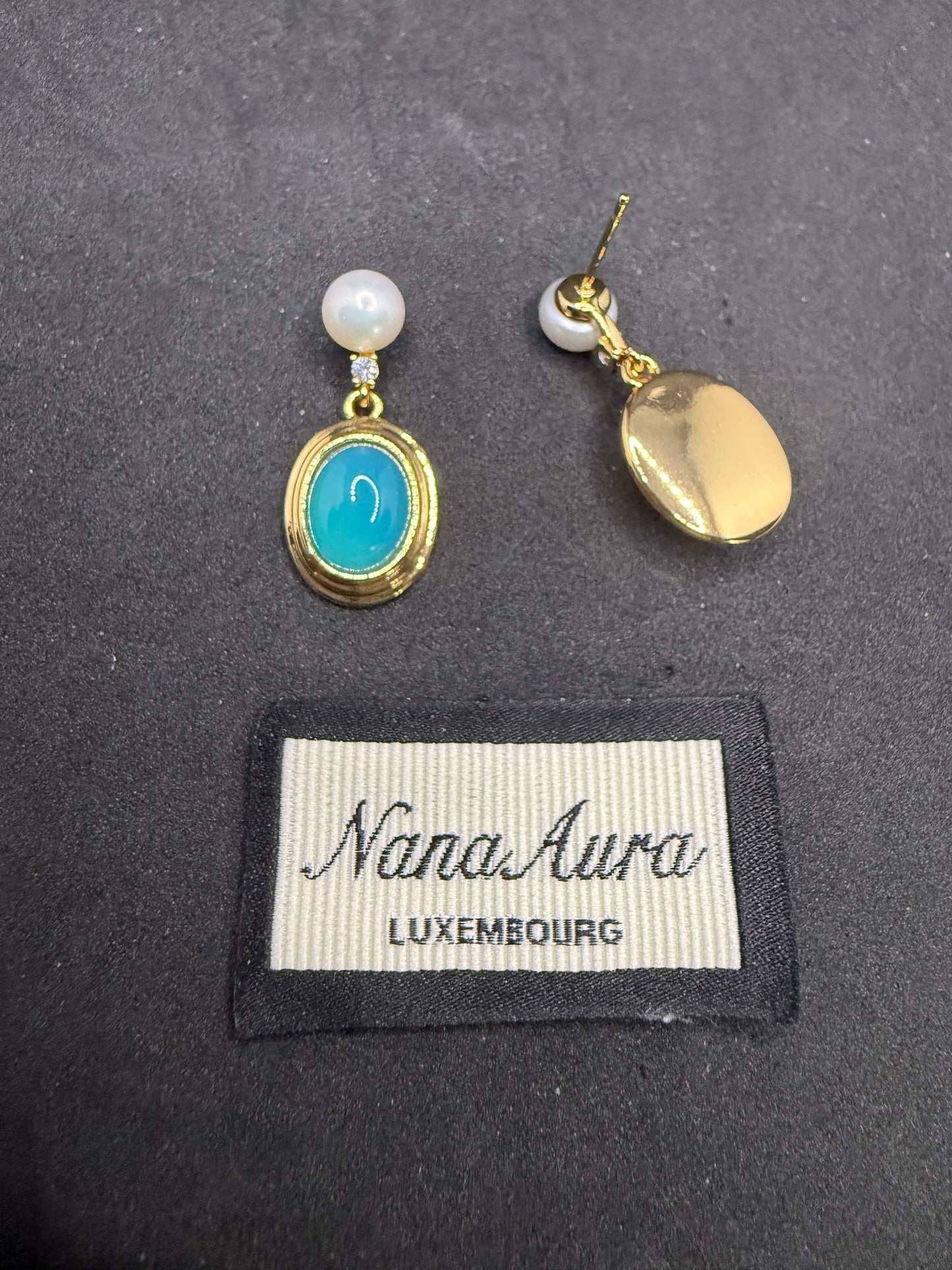 Boucles d'oreilles Aura Agate