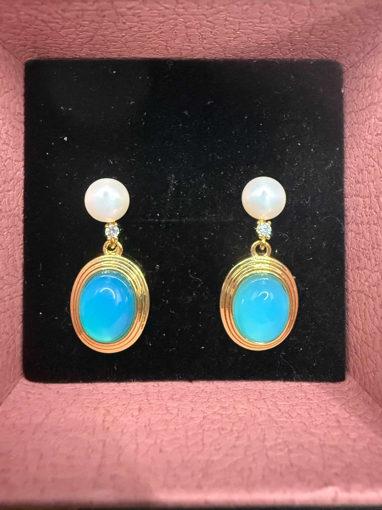 Boucles d'oreilles Aura Agate